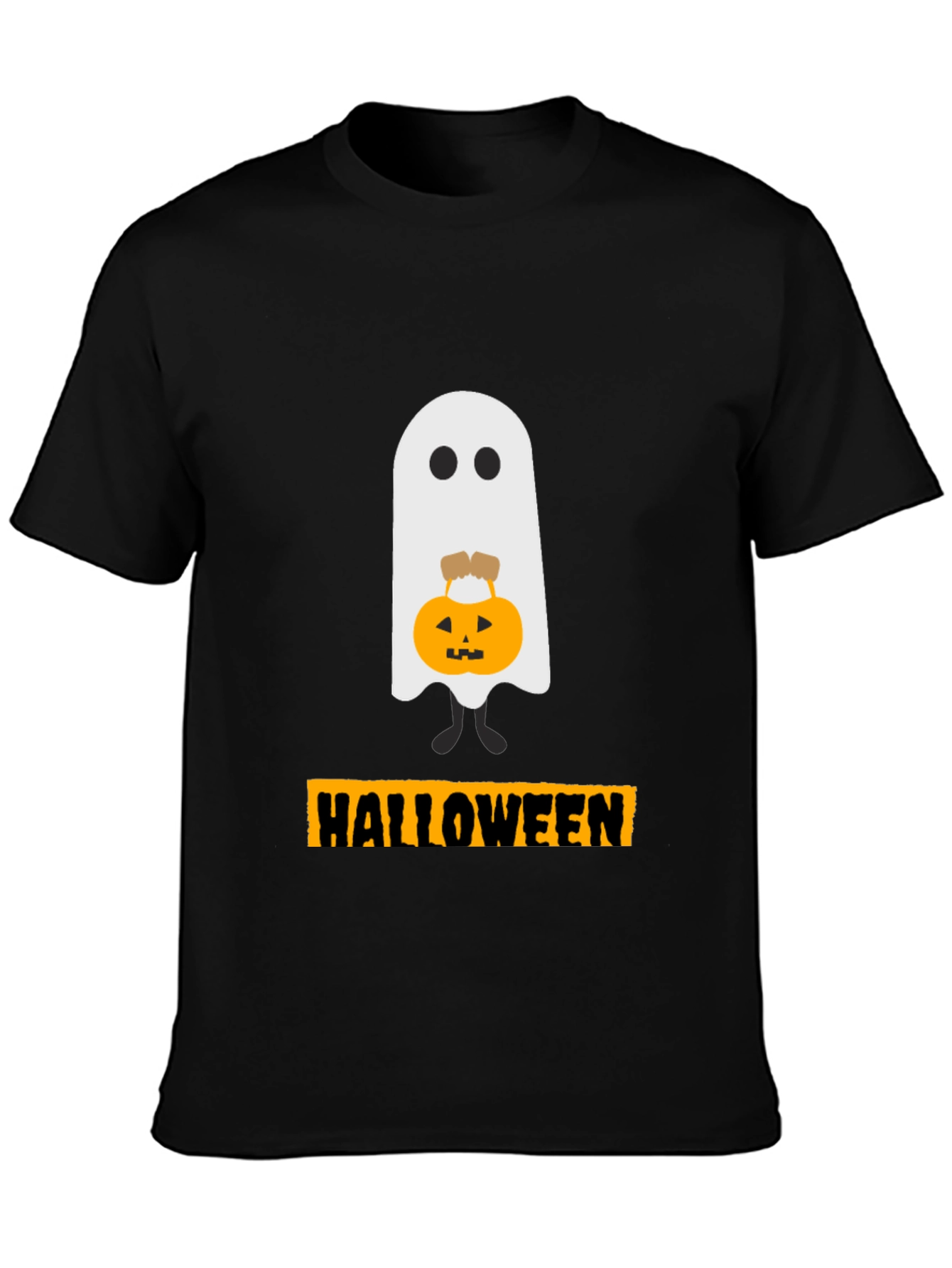 Halloween Ghost with Pumpkin T-Shirt
