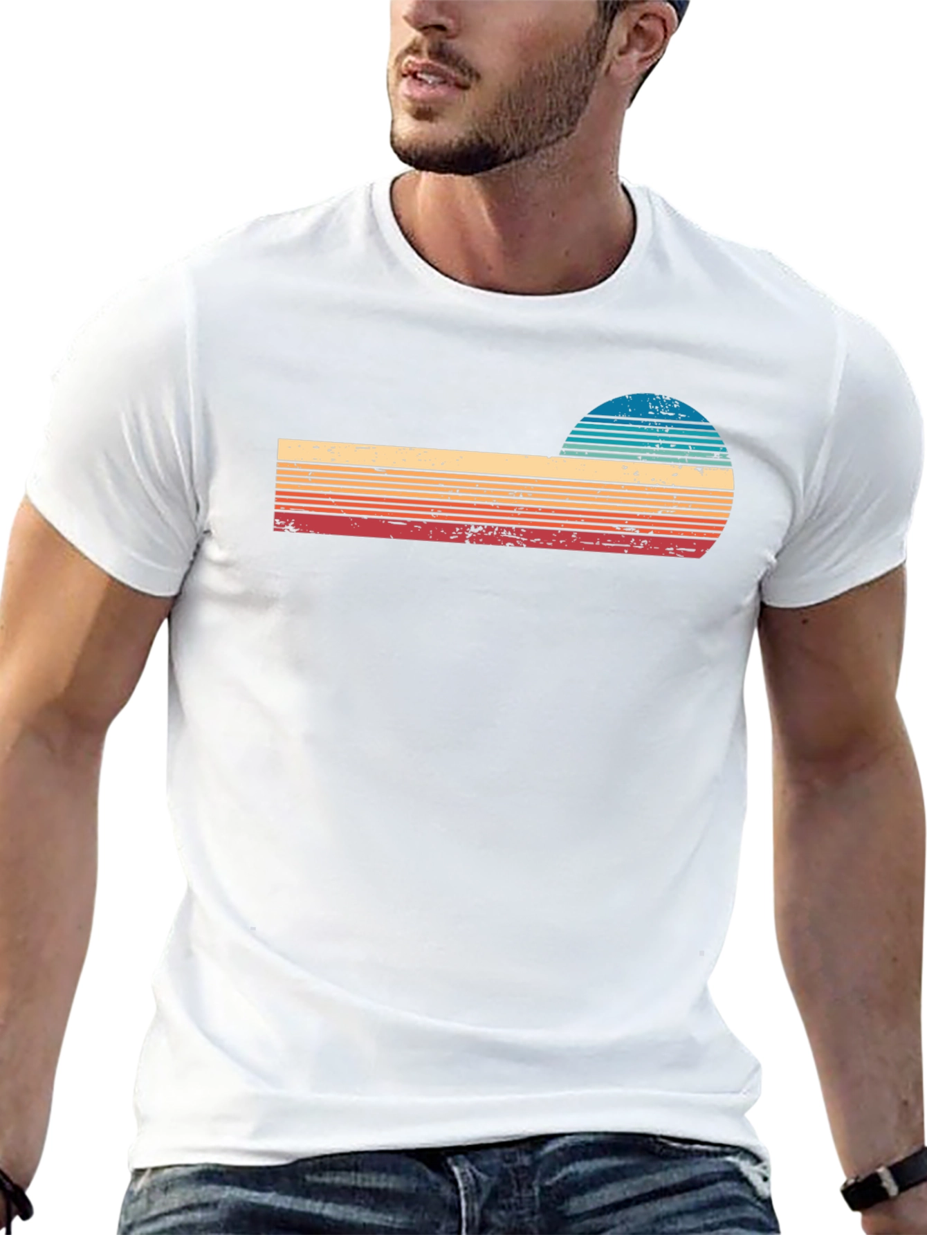 Retro Sunset Graphic T-Shirt