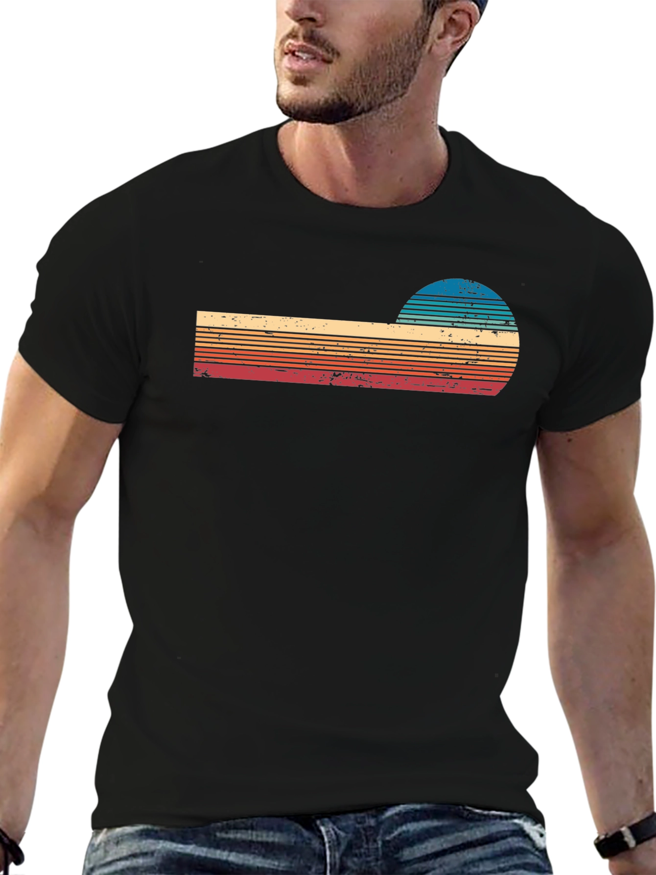 Retro Sunset Graphic T-Shirt