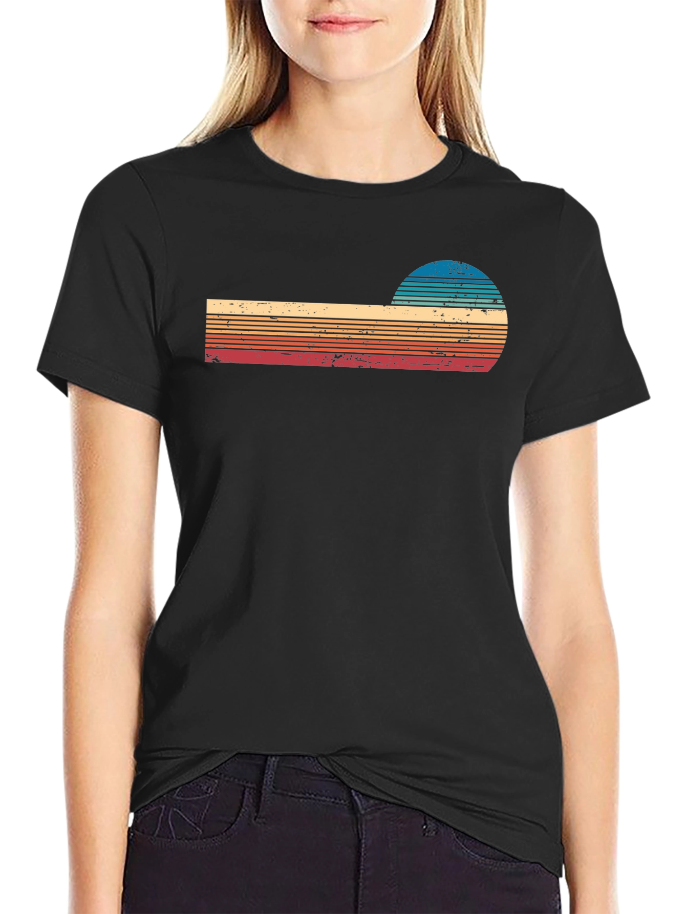 Retro Sunset Graphic T-Shirt
