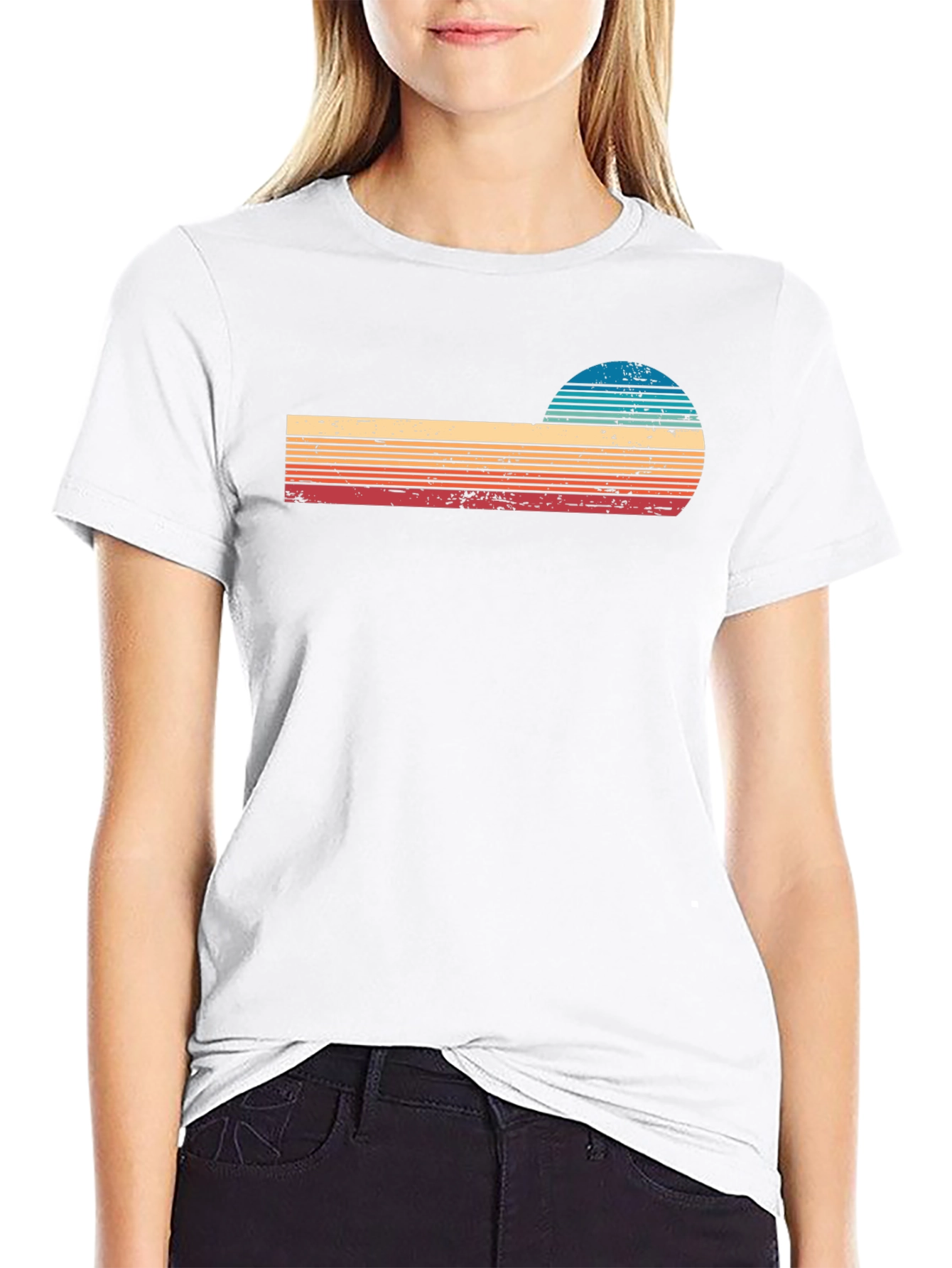 Retro Sunset Graphic T-Shirt