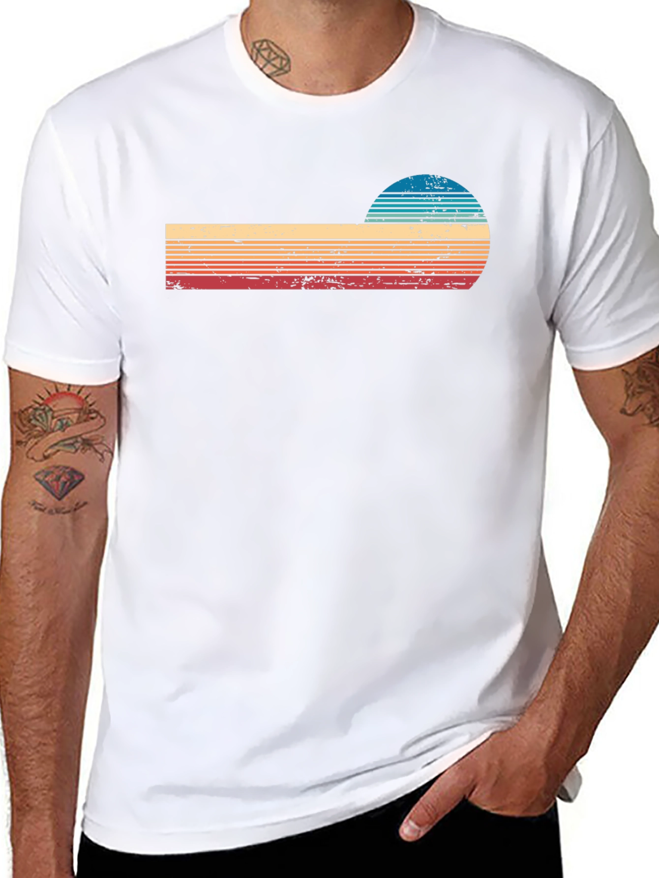 Retro Sunset Graphic T-Shirt