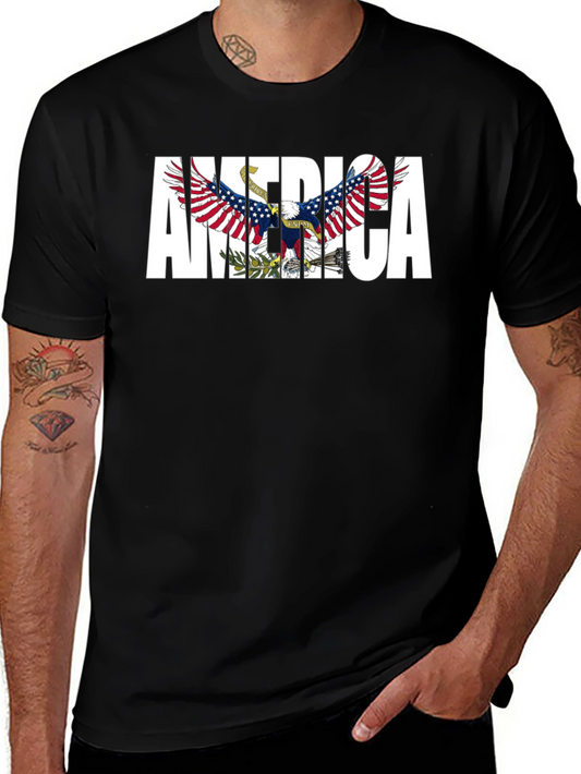 America Eagle Graphic Black T-Shirt