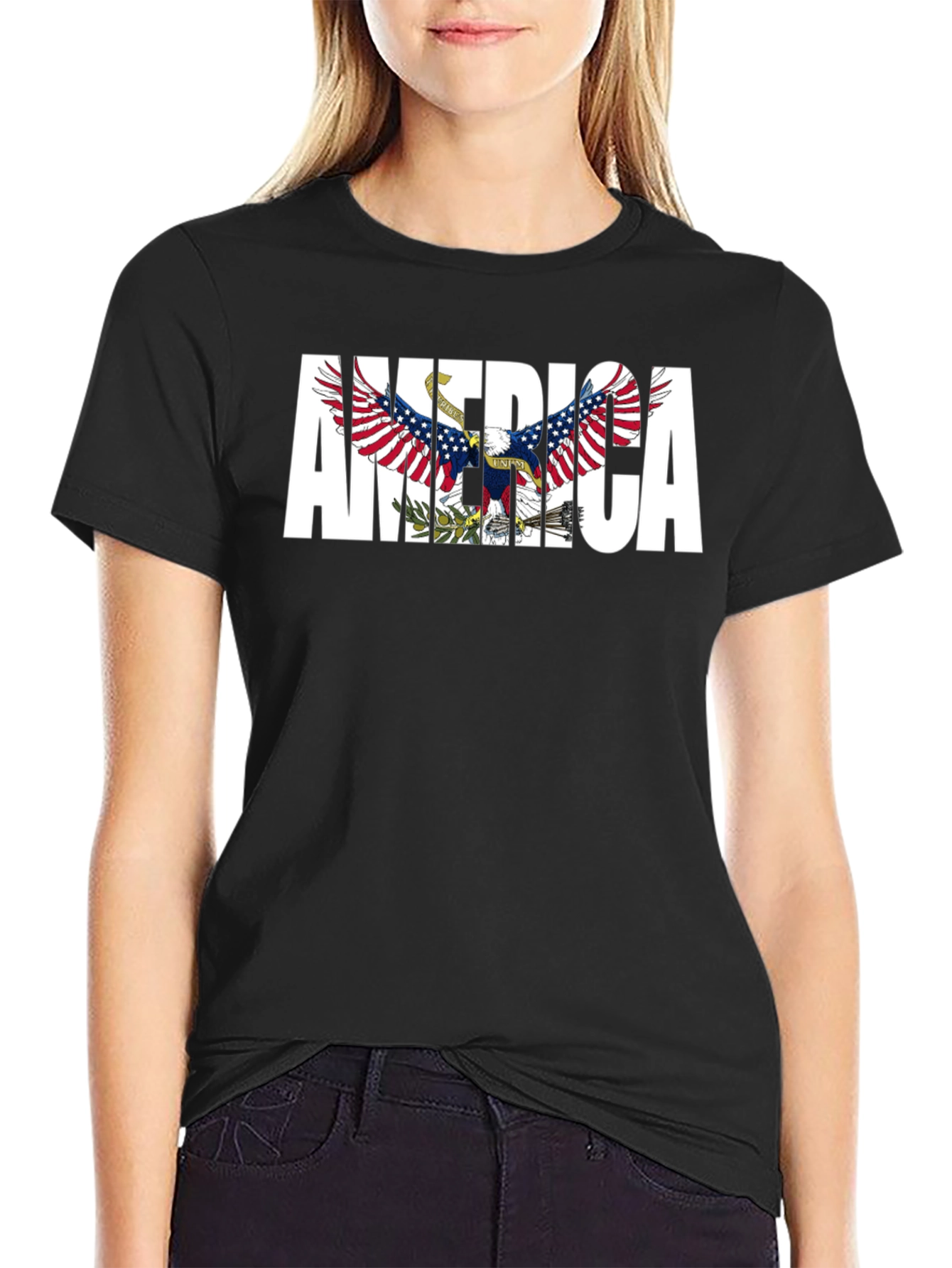 America Eagle Graphic Black T-Shirt