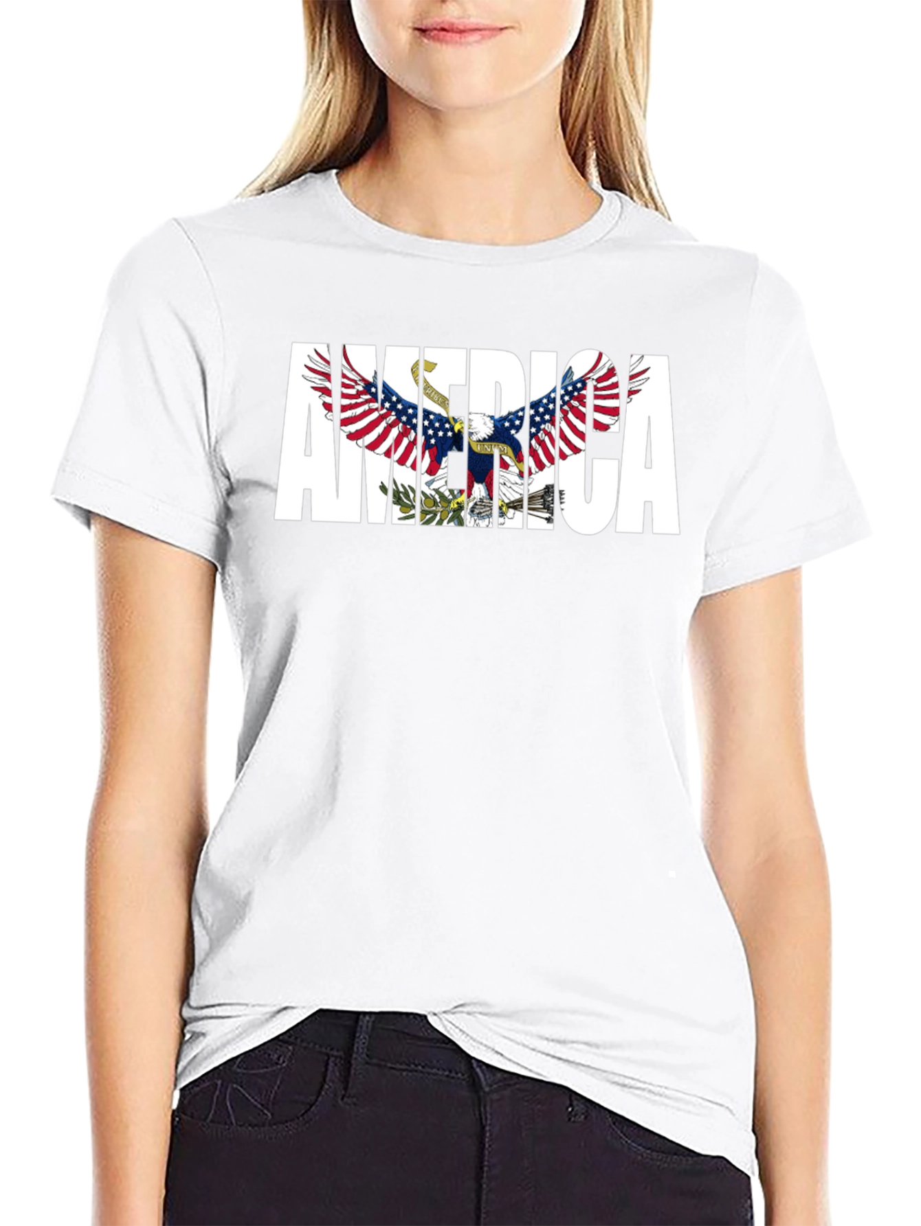 America Eagle Graphic Black T-Shirt