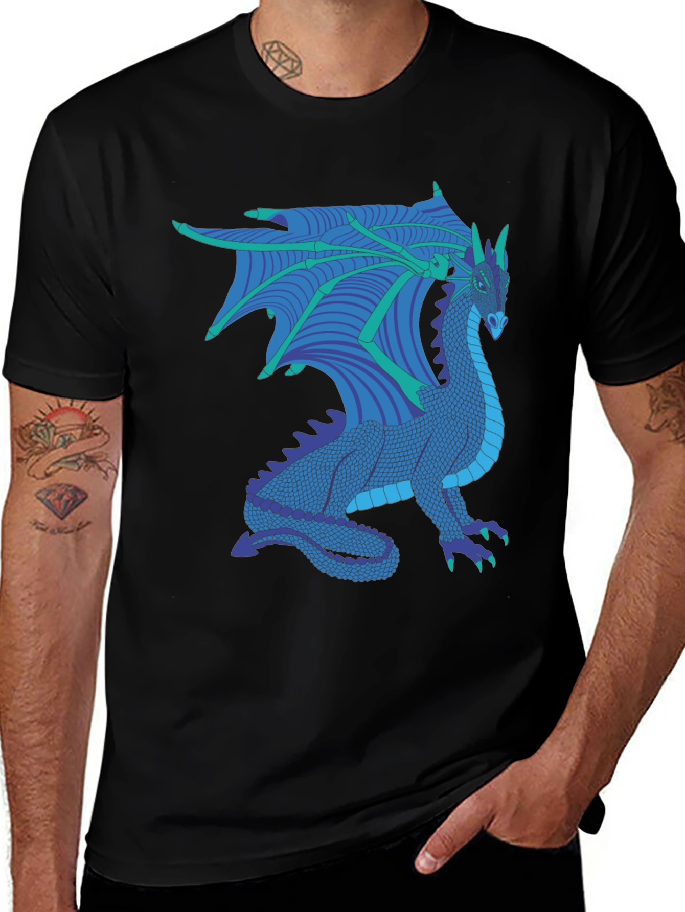 Dragon Graphic Tee - Fantasy Creature T-Shirt