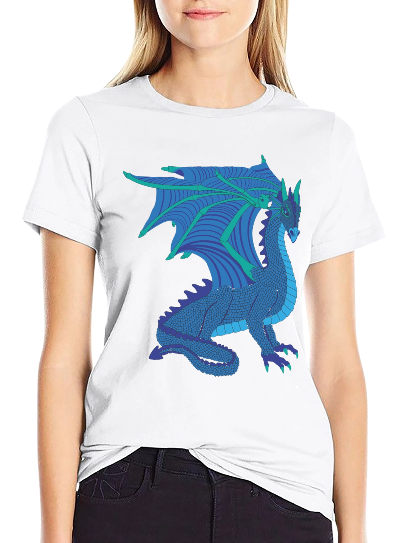 Dragon Graphic Tee - Fantasy Creature T-Shirt