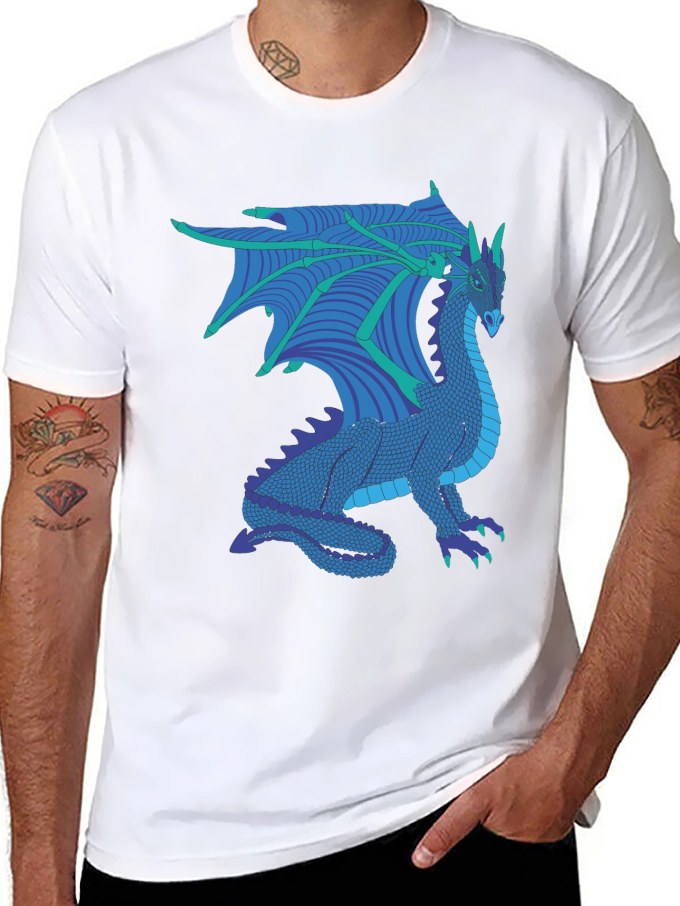 Dragon Graphic Tee - Fantasy Creature T-Shirt