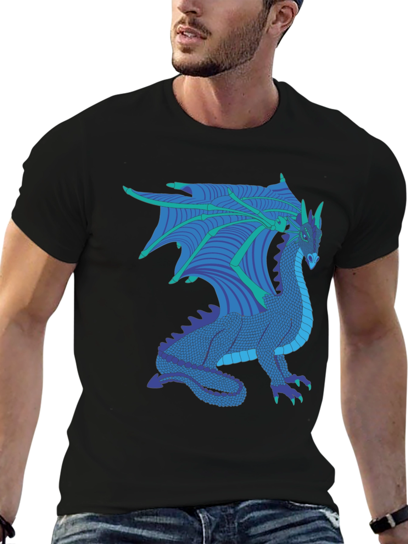 Dragon Graphic Tee - Fantasy Creature T-Shirt