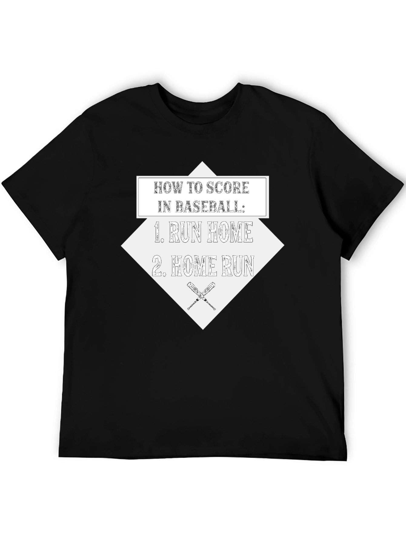 Baseball Scoring Funny Graphic T-Shirt