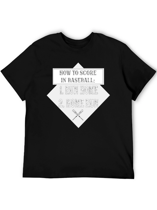 Baseball Scoring Funny Graphic T-Shirt