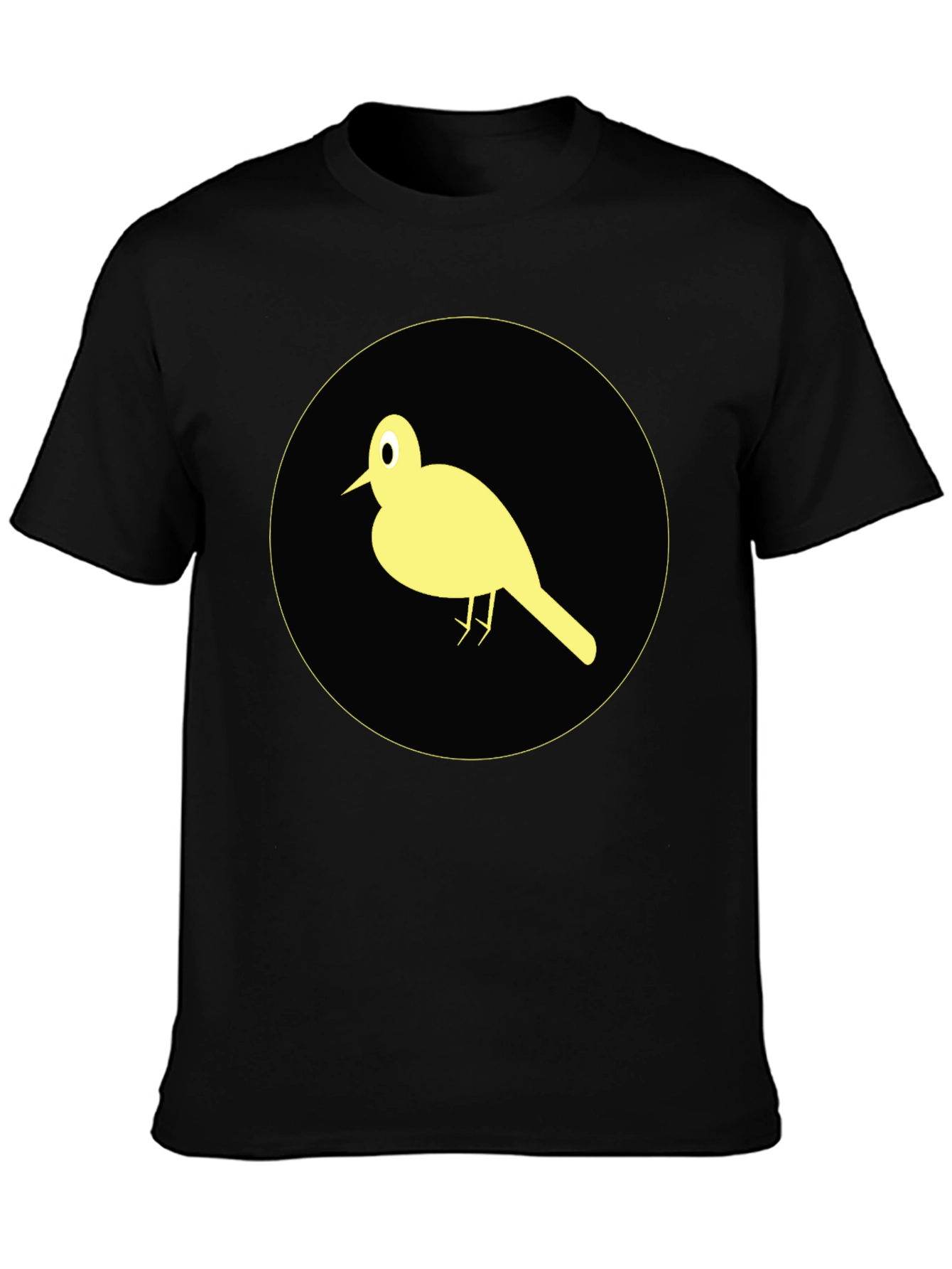 Bird Graphic Tee - Stylish Black Cotton T-Shirt