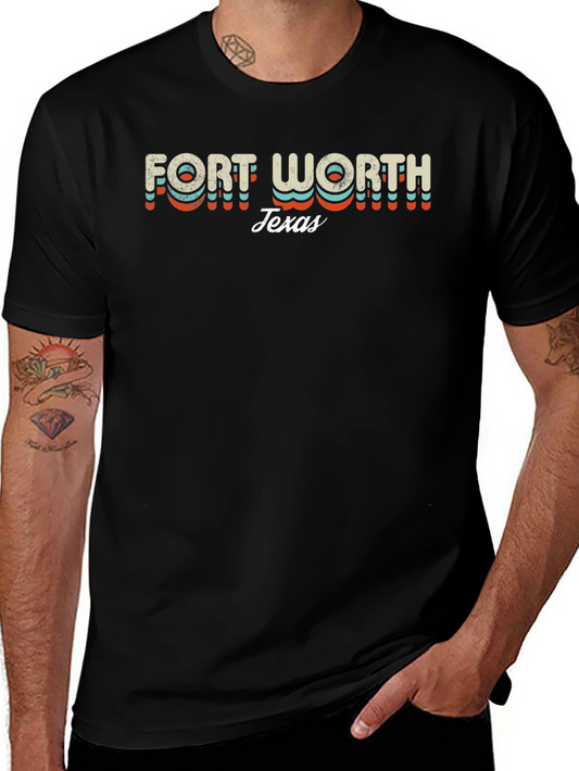 Fort Worth Texas Retro Graphic T-Shirt