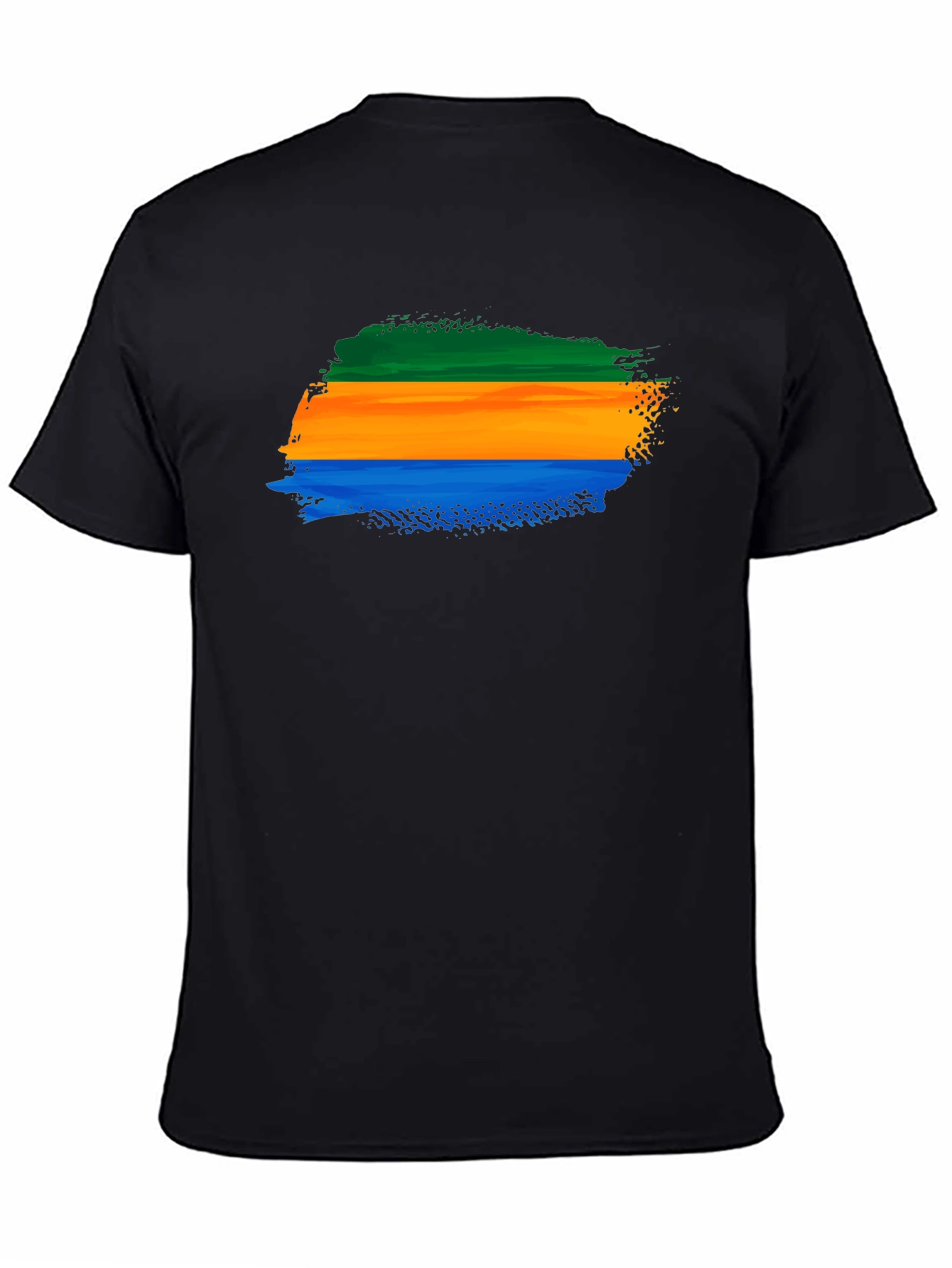 Gabon Flag Brushstroke T-Shirt