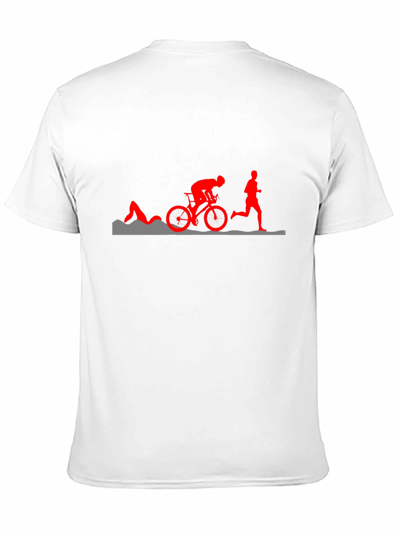 Triathlon Silhouette Graphic T-Shirt