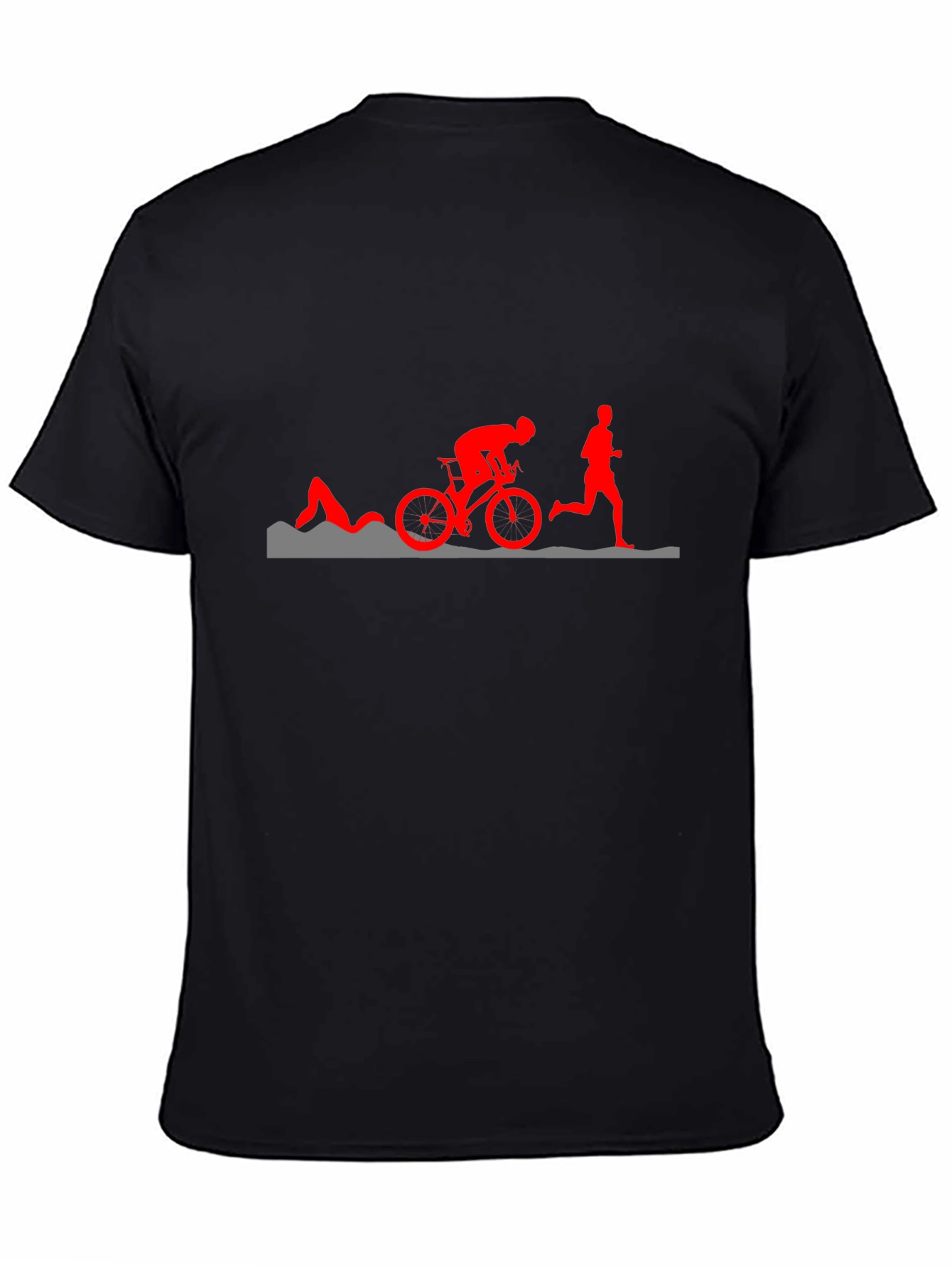 Triathlon Silhouette Graphic T-Shirt