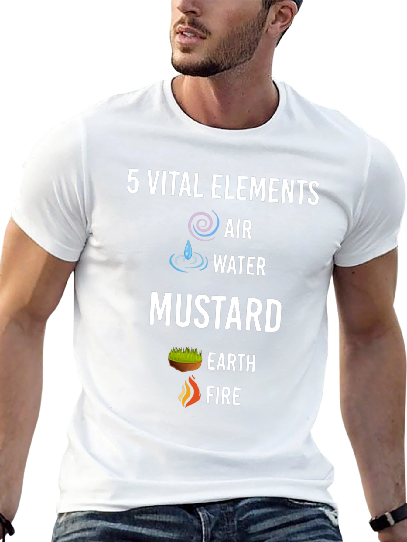 5 Vital Elements Funny Graphic T-Shirt