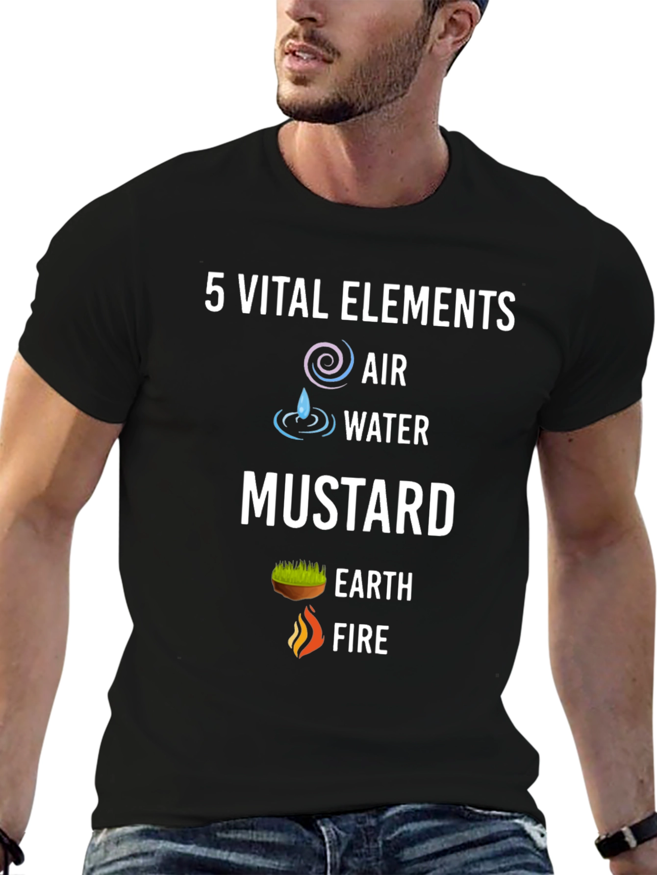 5 Vital Elements Funny Graphic T-Shirt