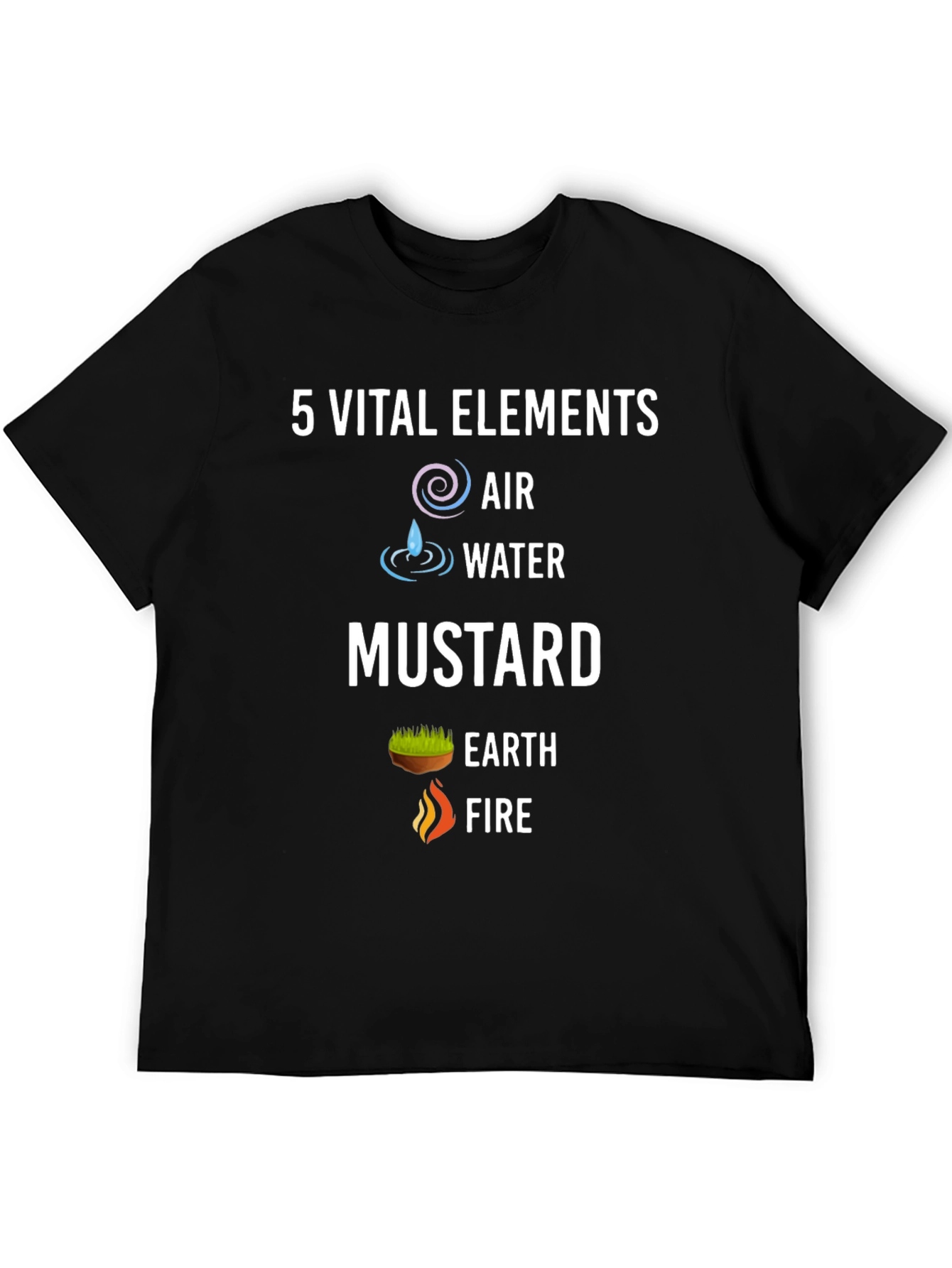 5 Vital Elements Funny Graphic T-Shirt