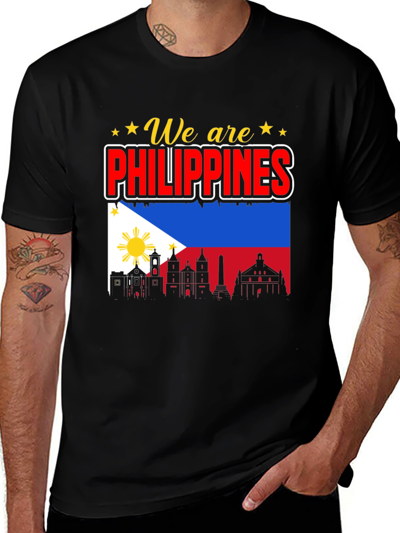 We Are Philippines T-Shirt - Mens Black Tee