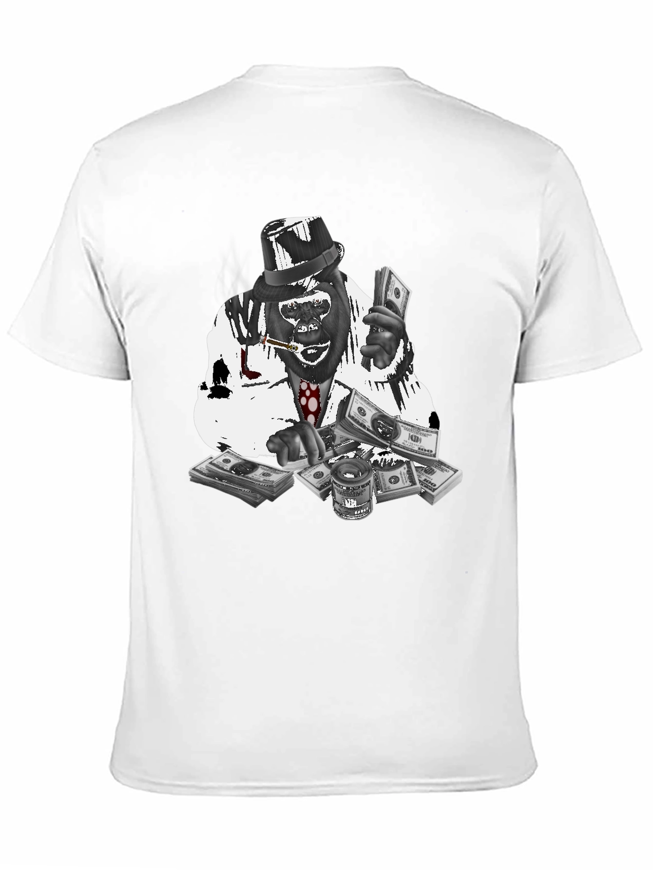 Gangster Gorilla Graphic Tee - Black