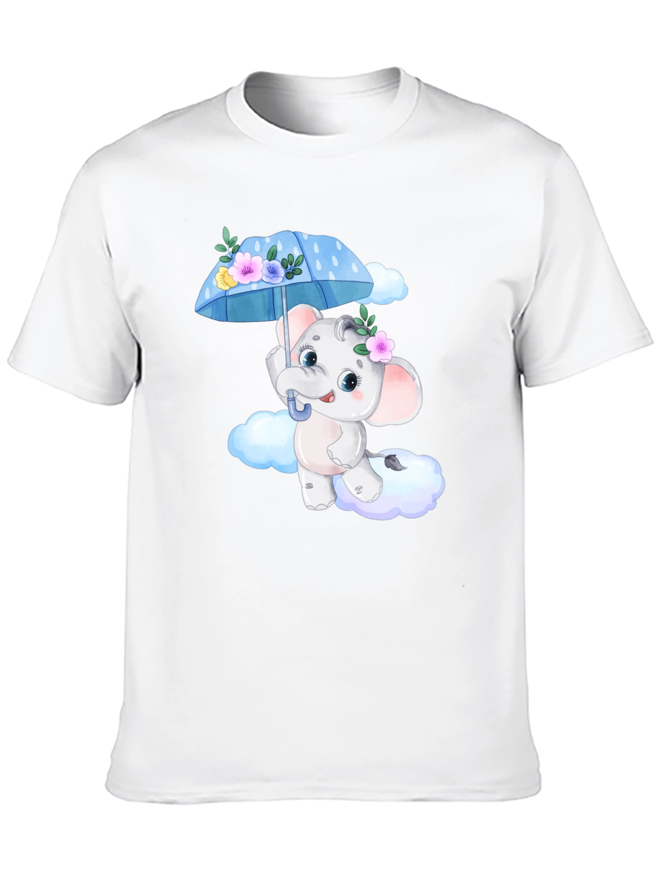 Cute Elephant T-Shirt - Black