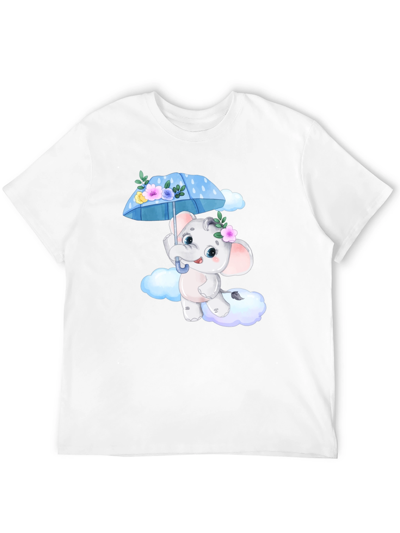 Cute Elephant T-Shirt - Black