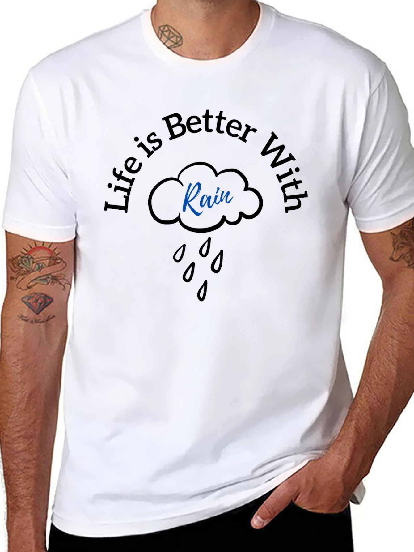 Life is Better With Rain Graphic T-Shirt