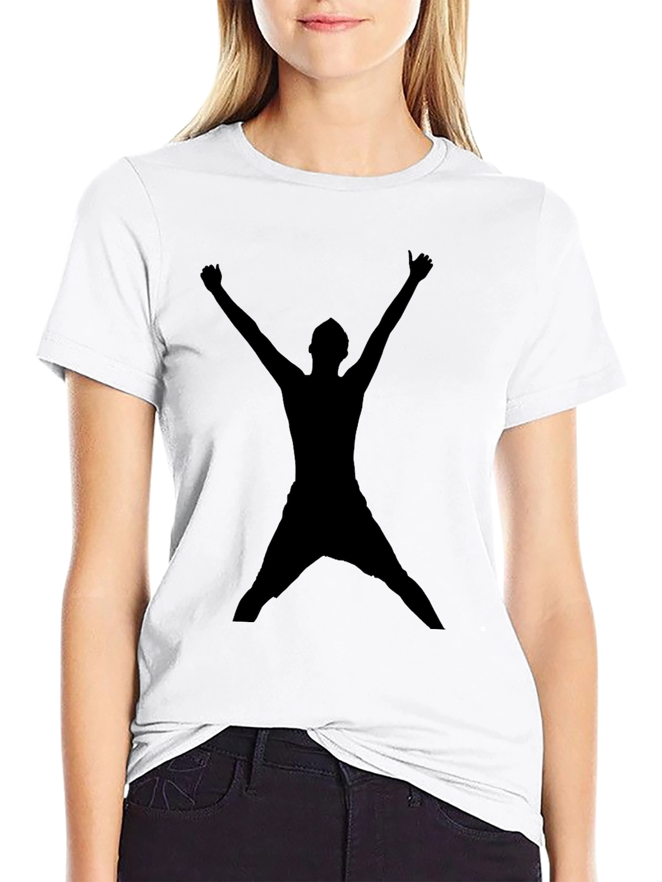 Silhouette Man Black Graphic Tee