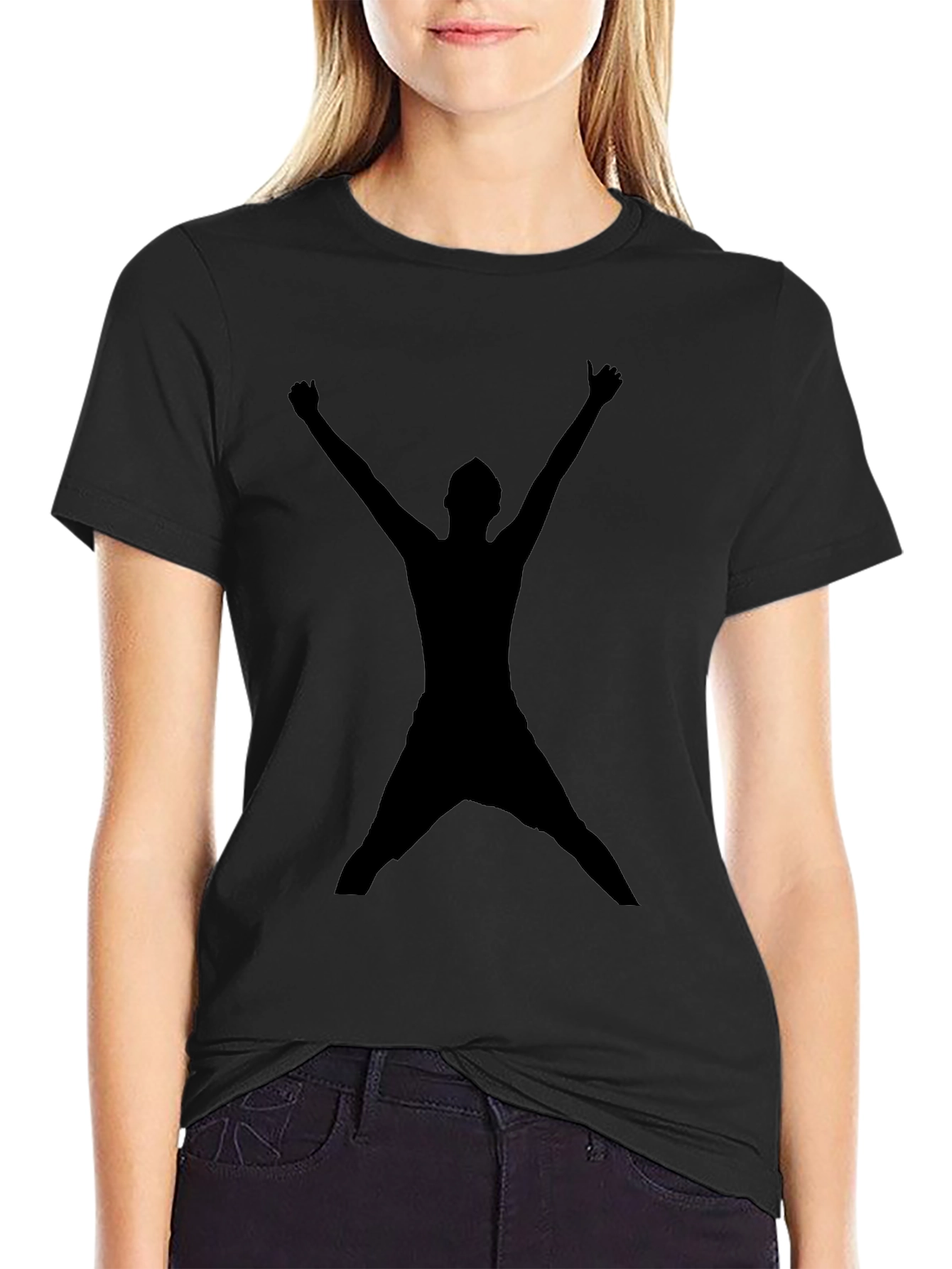 Silhouette Man Black Graphic Tee