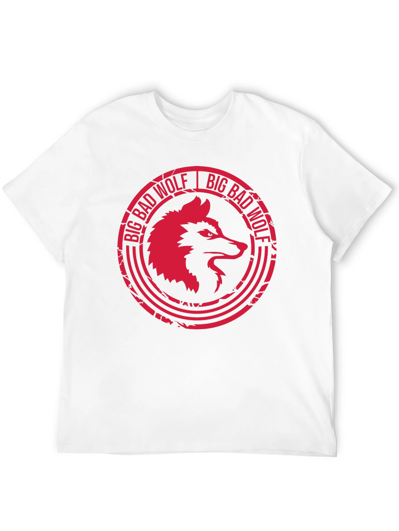 Big Bad Wolf Graphic Tee - Black Cotton T-Shirt