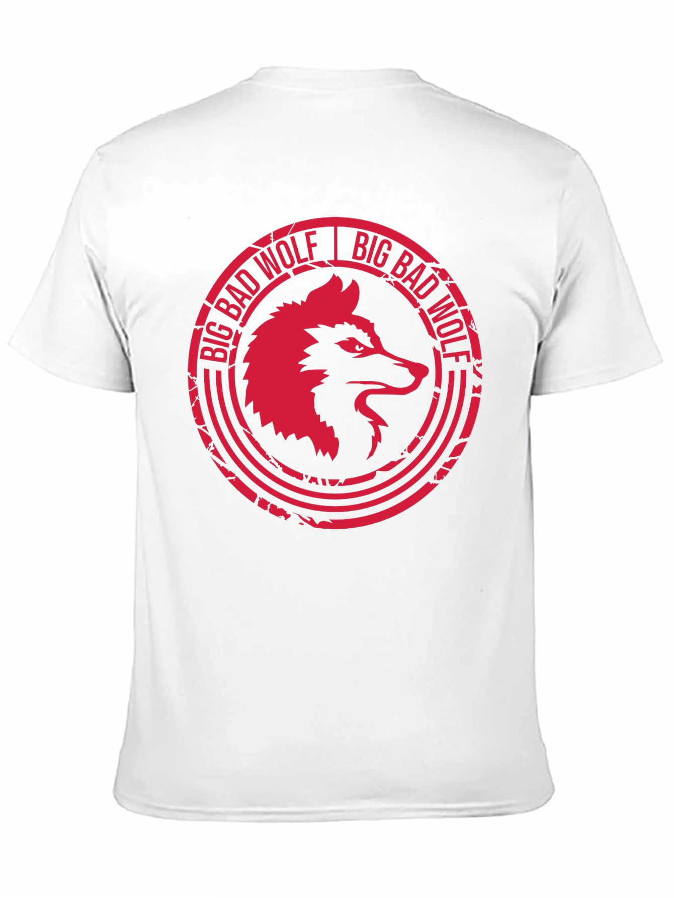 Big Bad Wolf Graphic Tee - Black Cotton T-Shirt