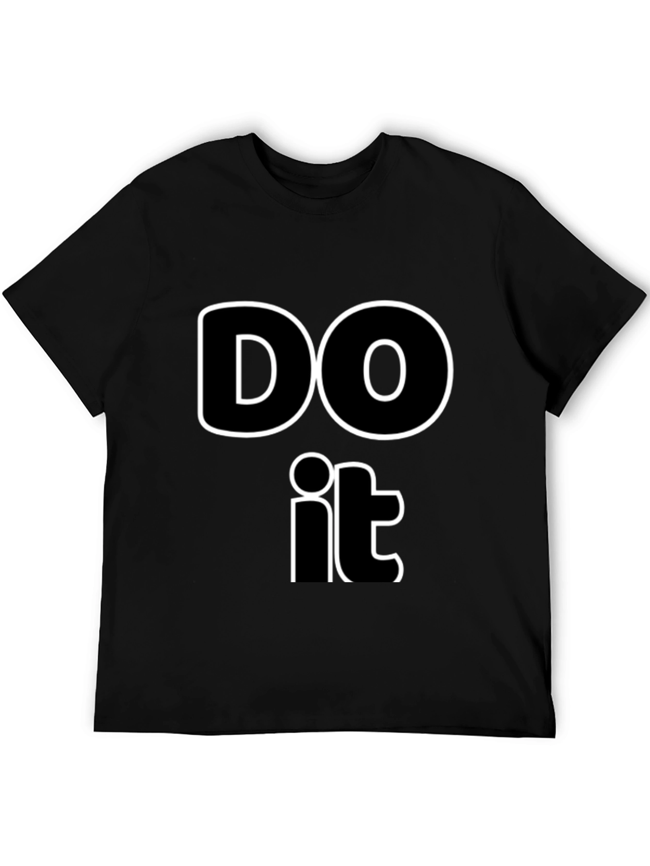 Motivating Do It Black Graphic Tee