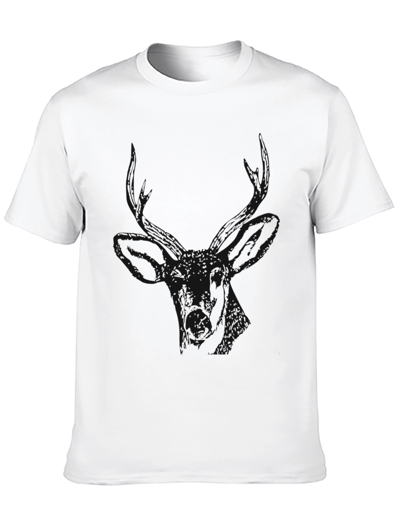 Mens Black Crew Neck Short Sleeve T-Shirt