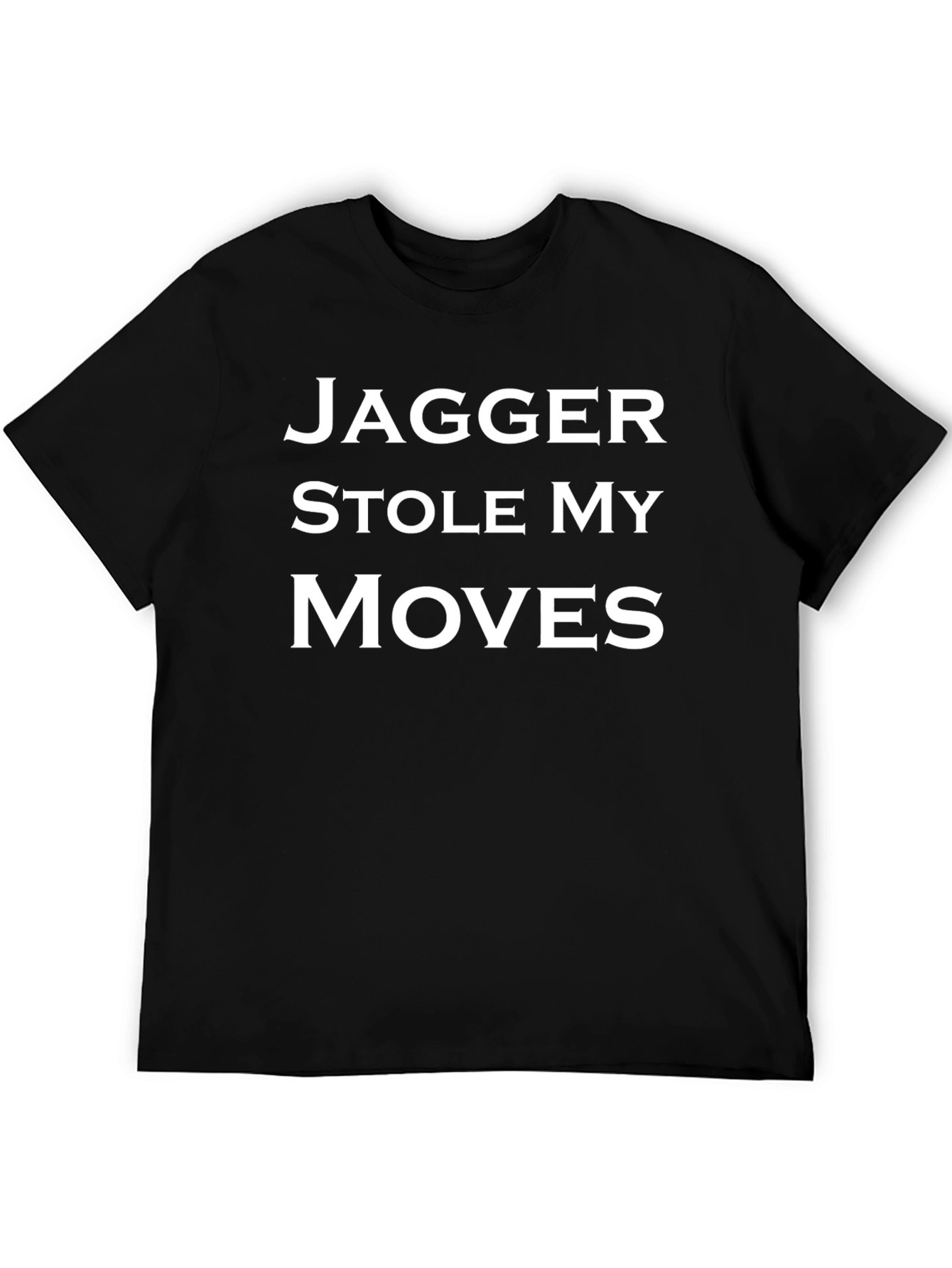 Jagger Stole My Moves Black Graphic T-Shirt