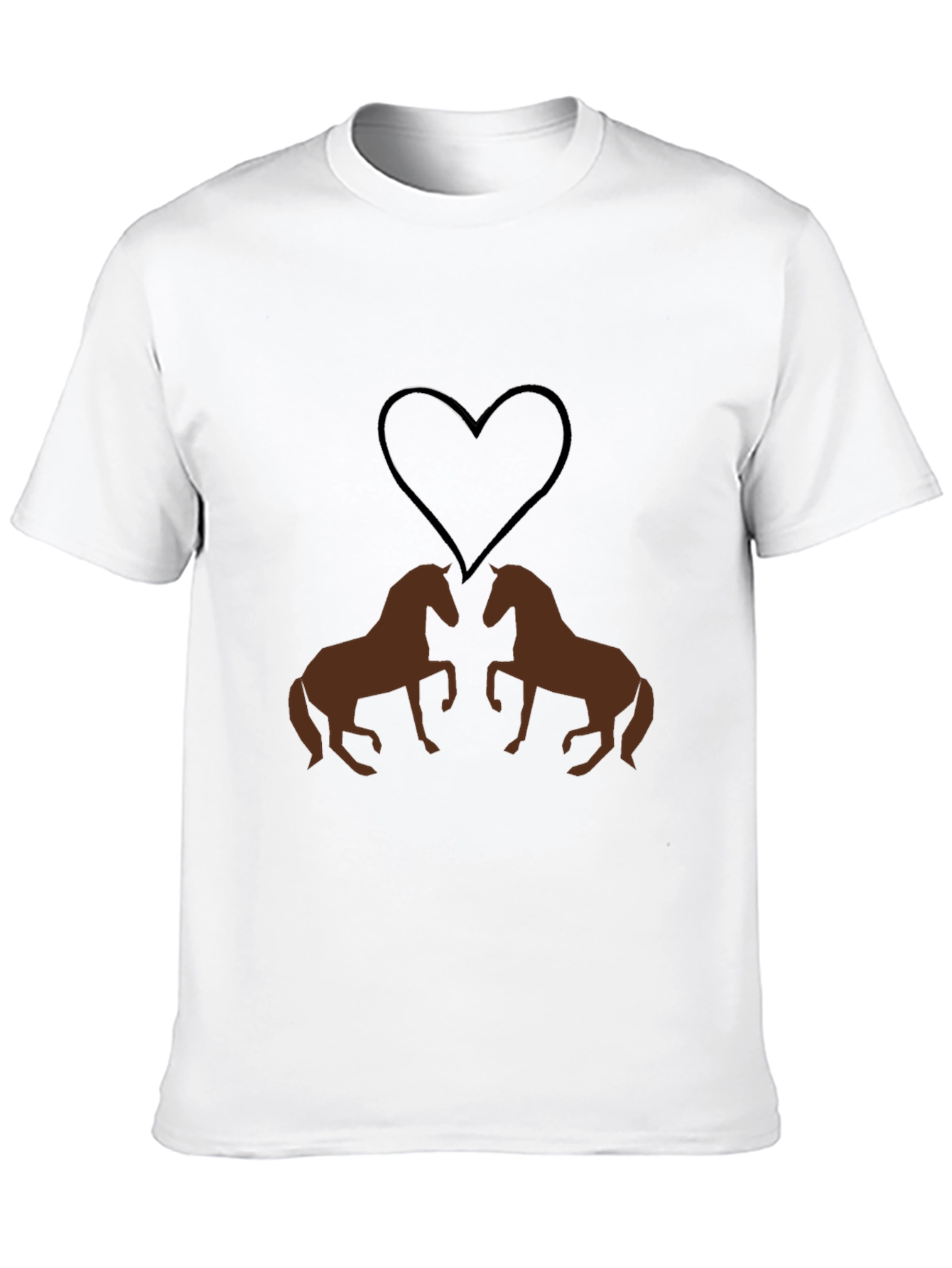 Horse Lovers Graphic Tee - Black