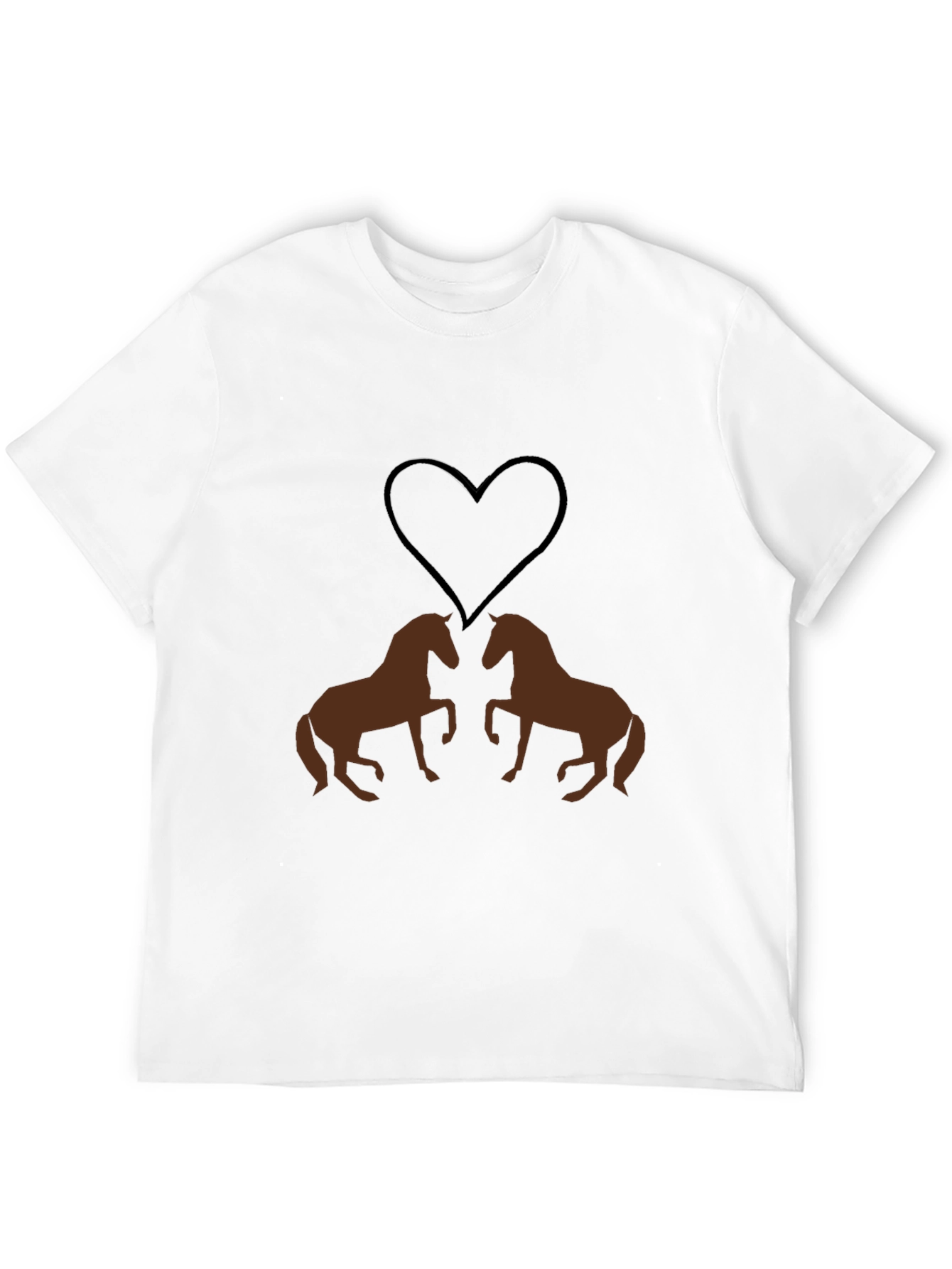 Horse Lovers Graphic Tee - Black