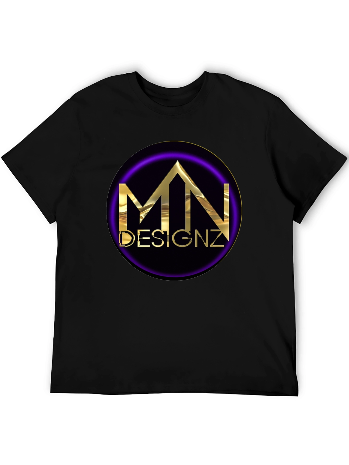 MN Designz Black Graphic T-Shirt
