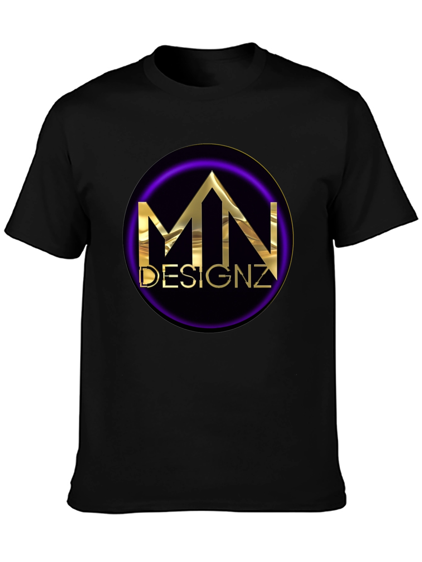 MN Designz Black Graphic T-Shirt