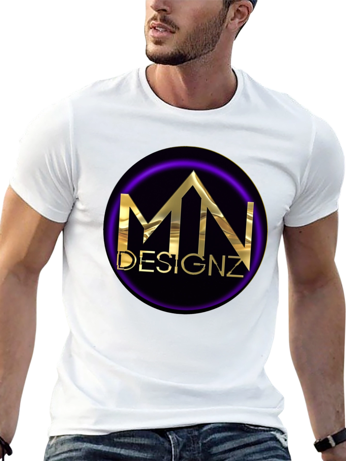 MN Designz Black Graphic T-Shirt