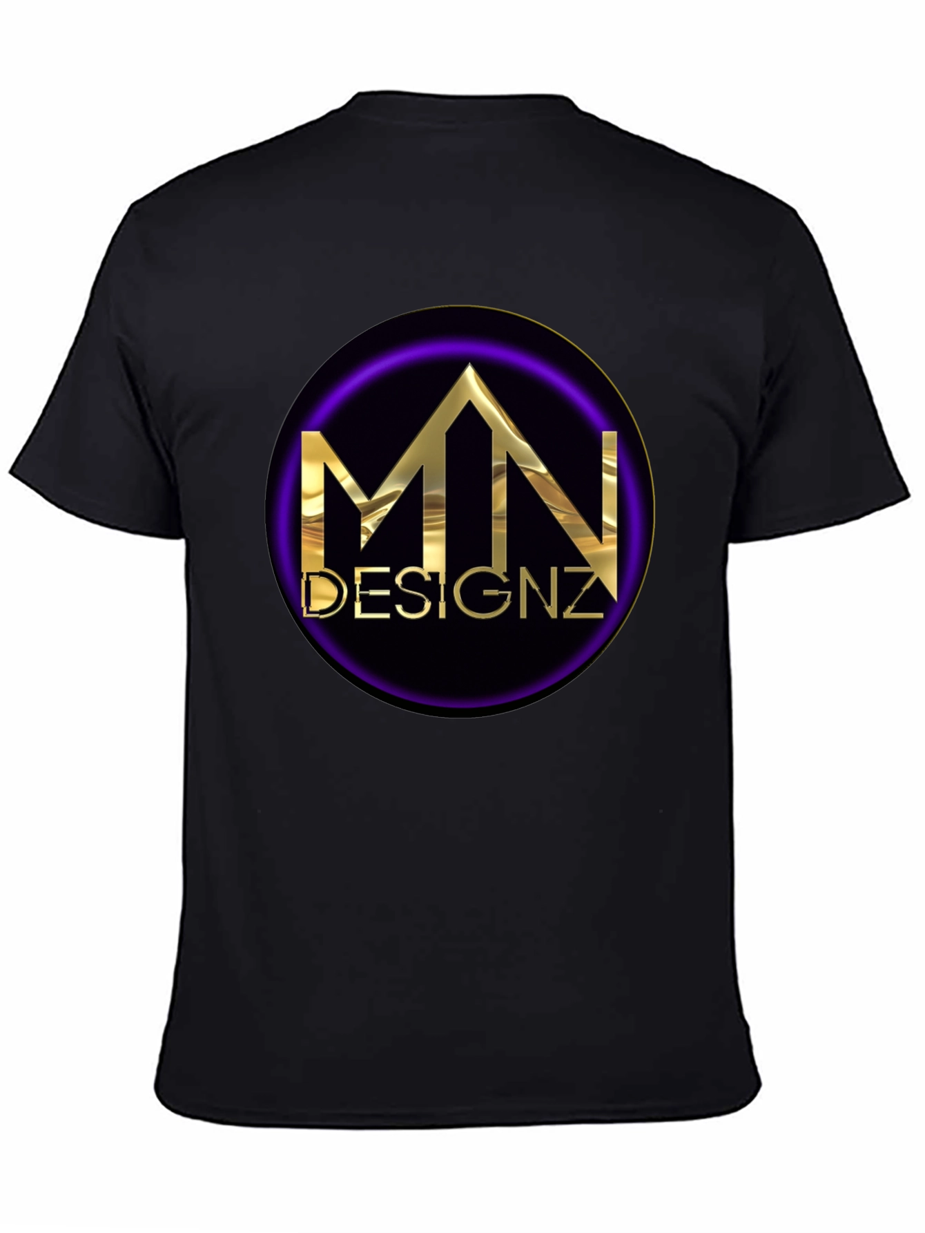 MN Designz Black Graphic T-Shirt