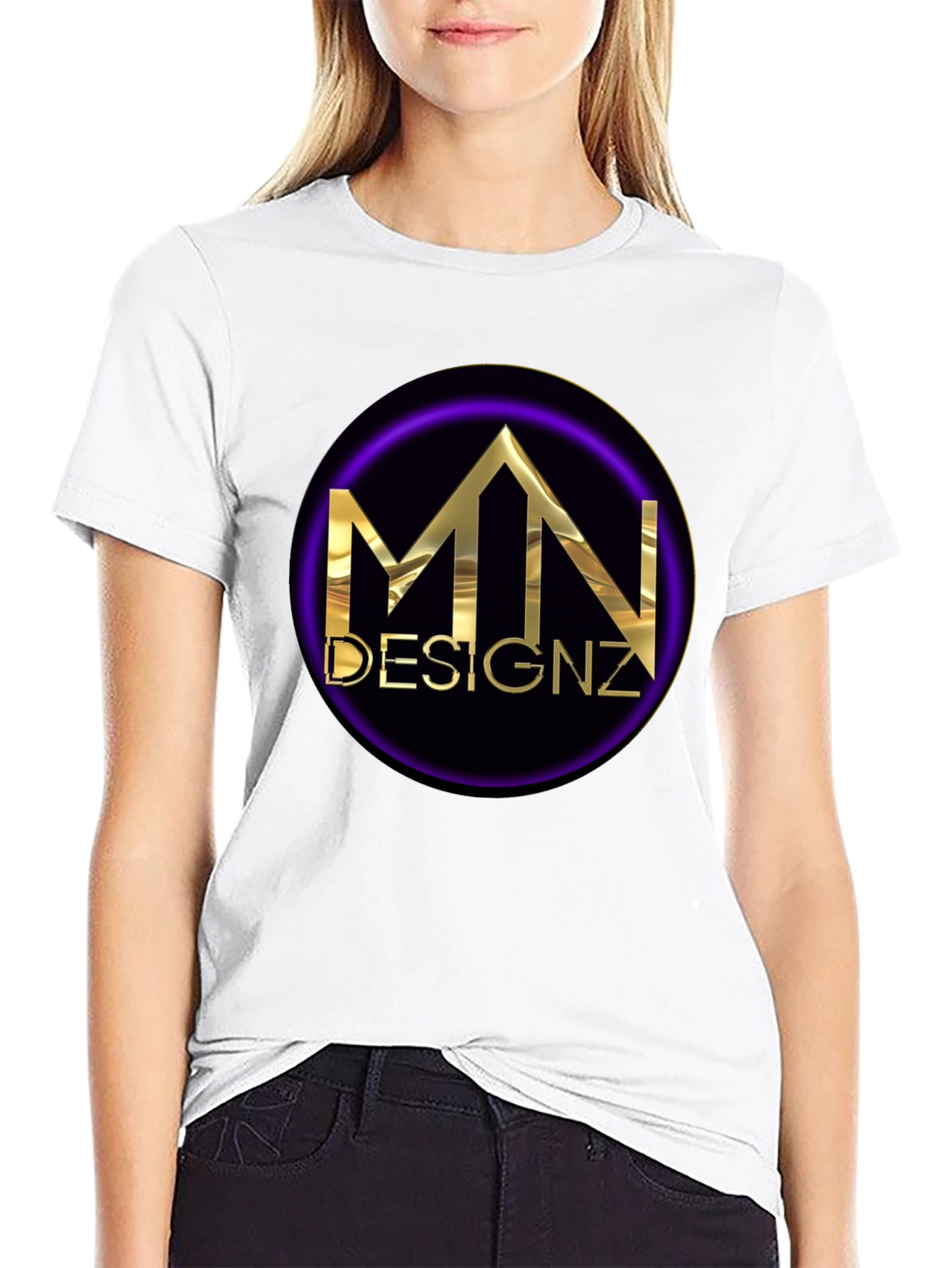 MN Designz Black Graphic T-Shirt