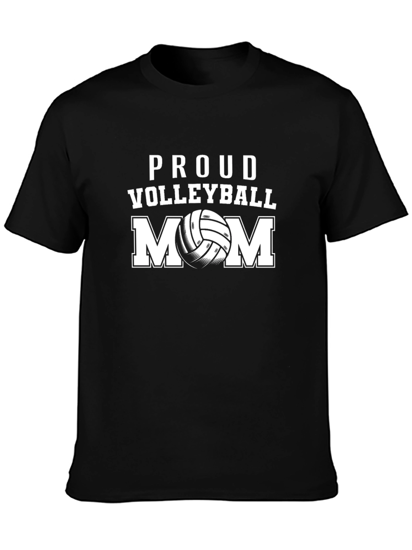 Proud Volleyball Mom Graphic T-Shirt