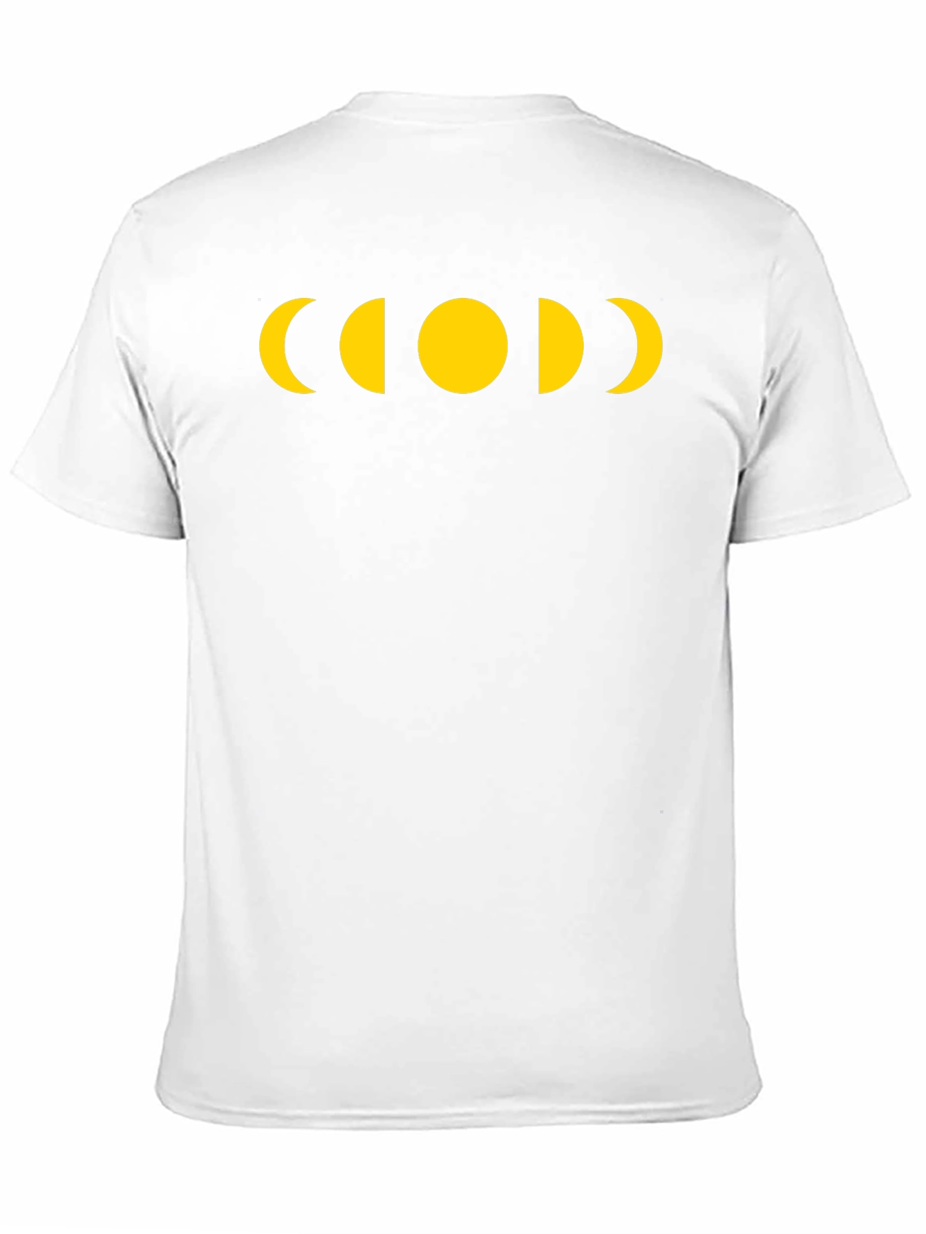 Moon Phase Graphic Tee - Black Casual T-Shirt