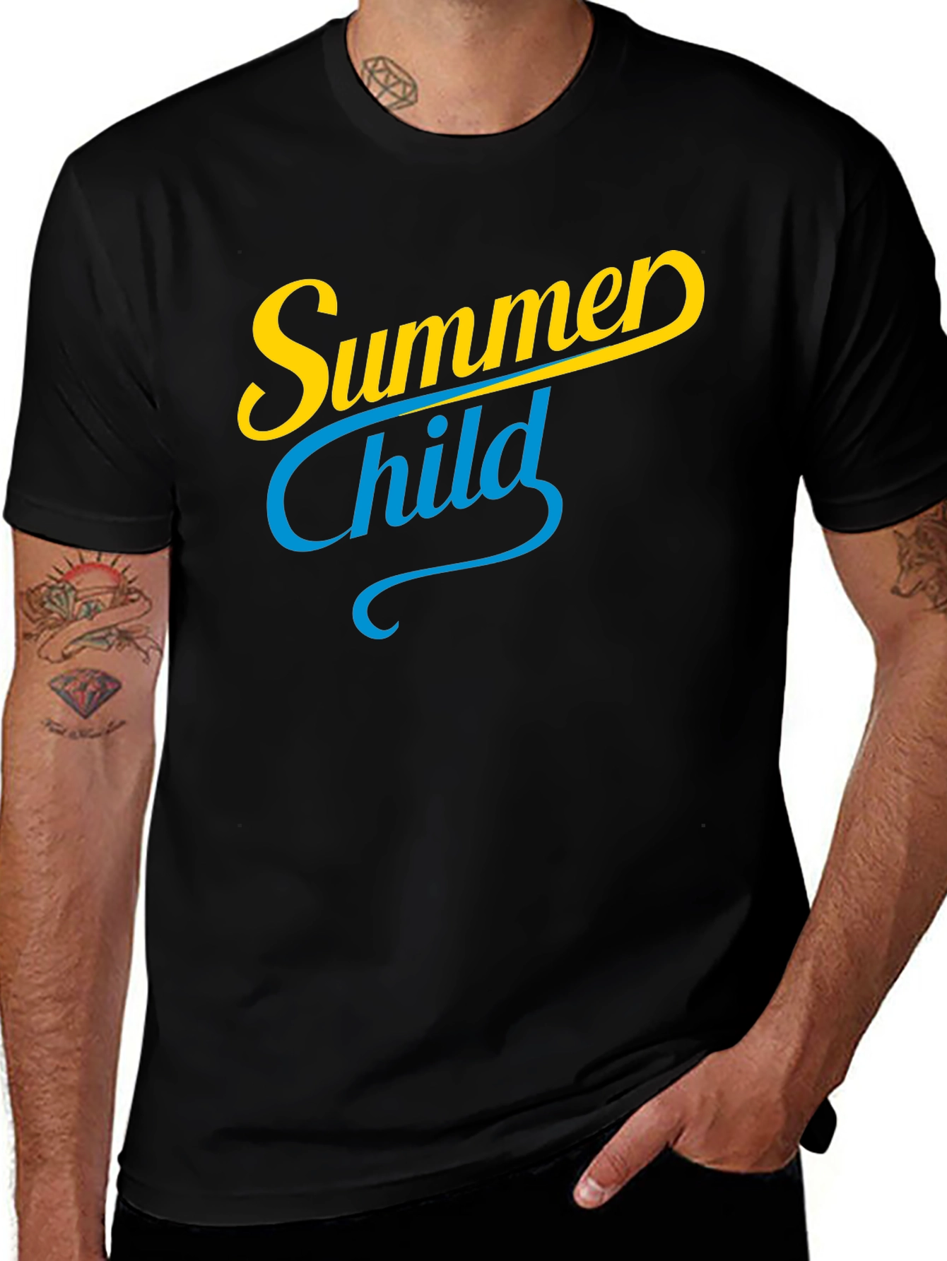 Summer Child Black T-Shirt
