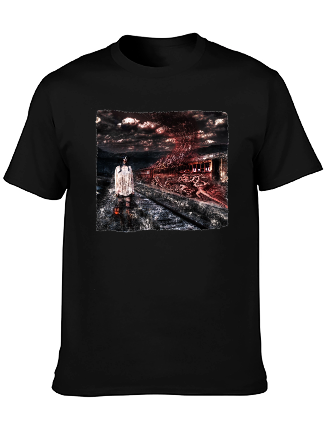 Horror Scene Graphic T-Shirt