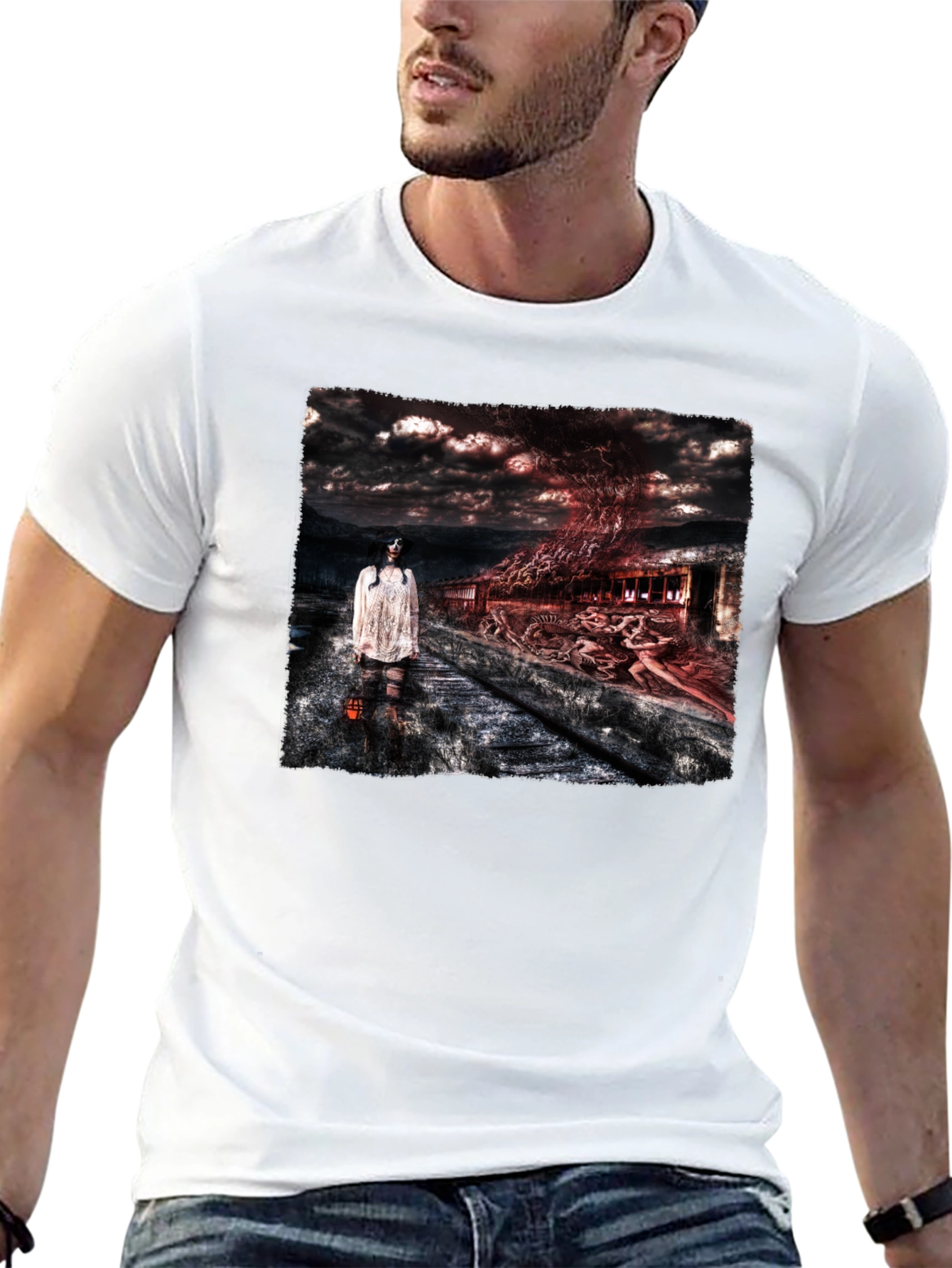 Horror Scene Graphic T-Shirt