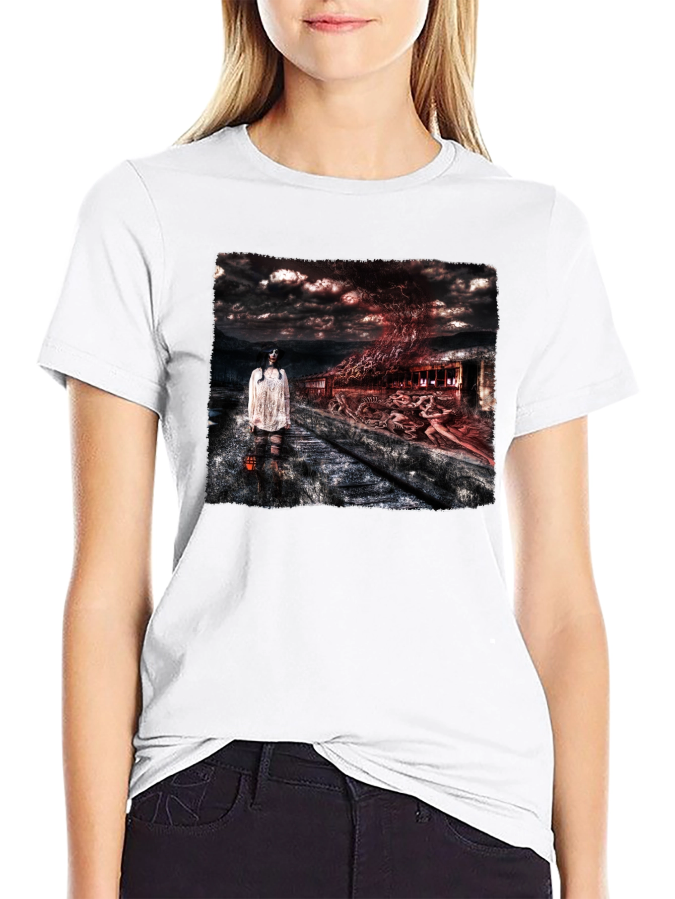 Horror Scene Graphic T-Shirt
