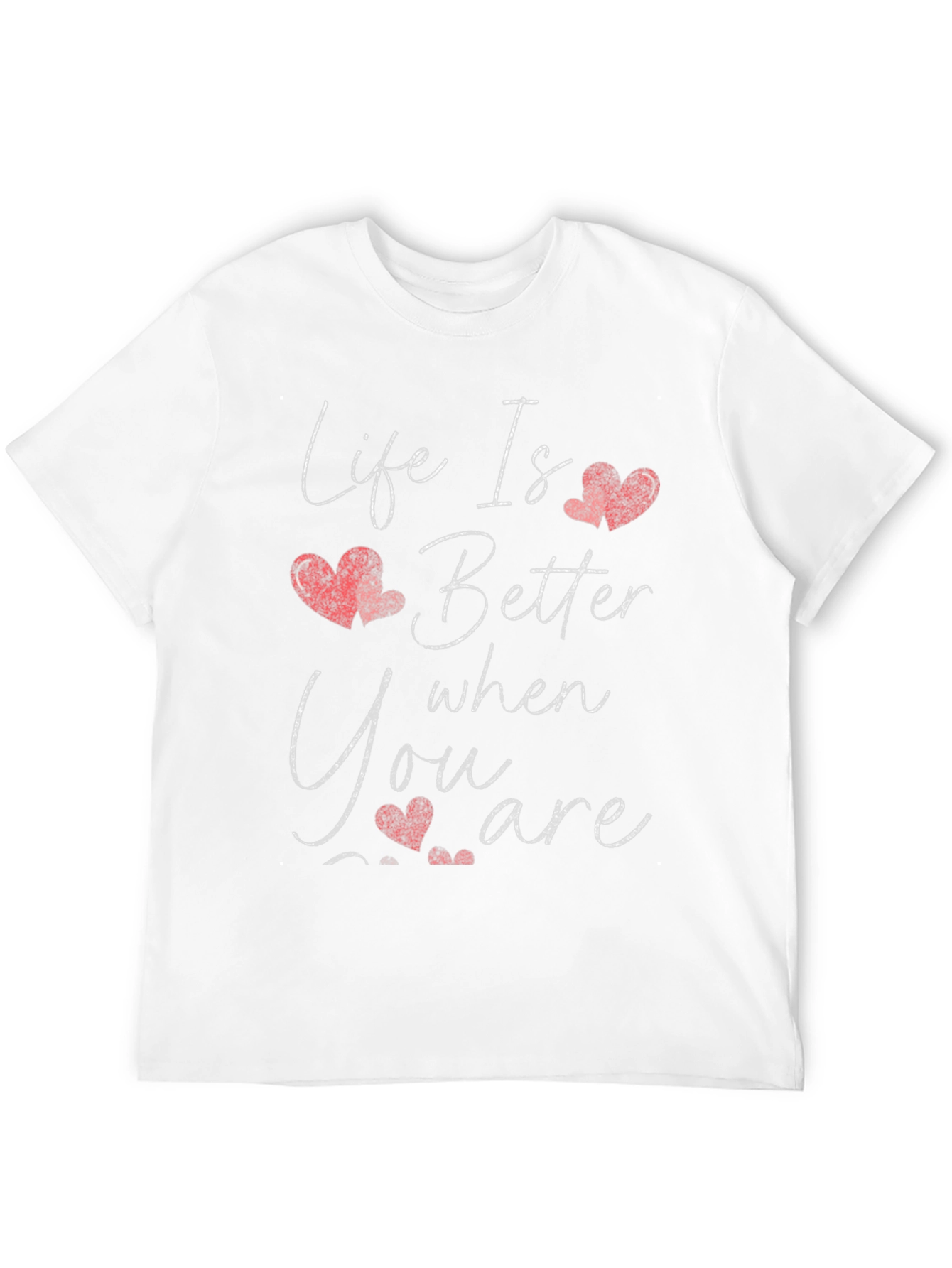 Life Is Better Heart Graphic Tee