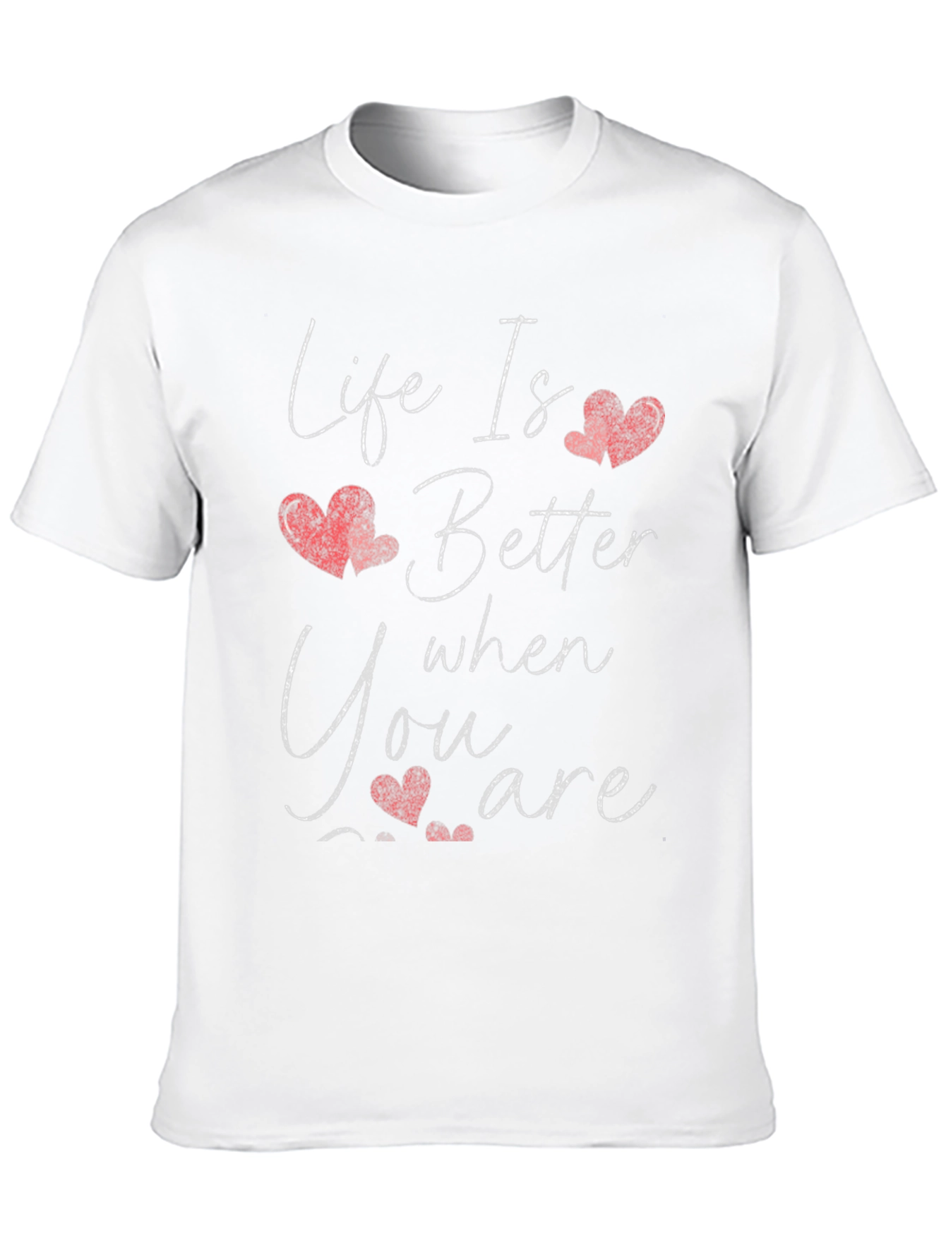 Life Is Better Heart Graphic Tee